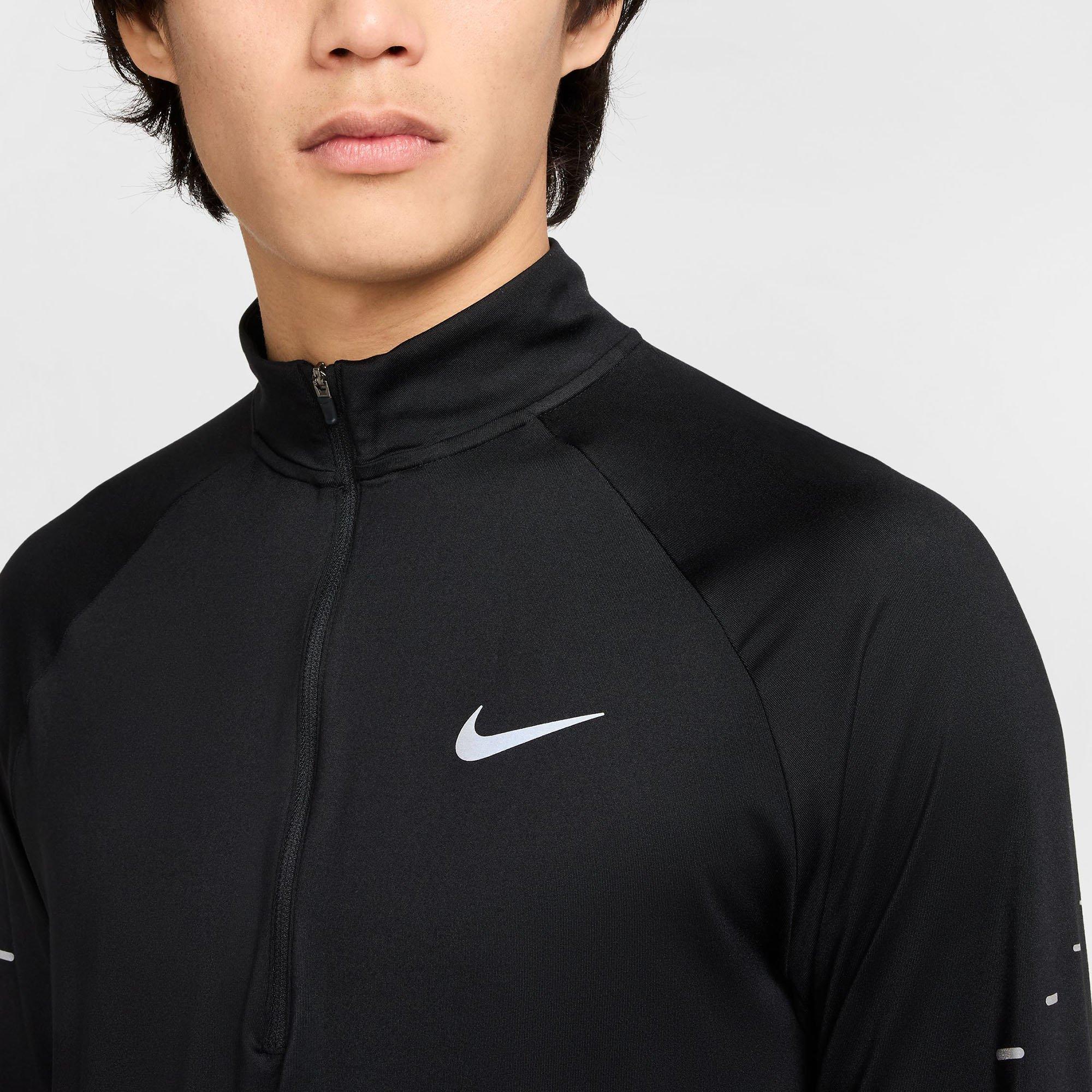 Black/R.Silver - Nike - Stride Mens Dri-FIT 1/4-Zip Running Top - 3