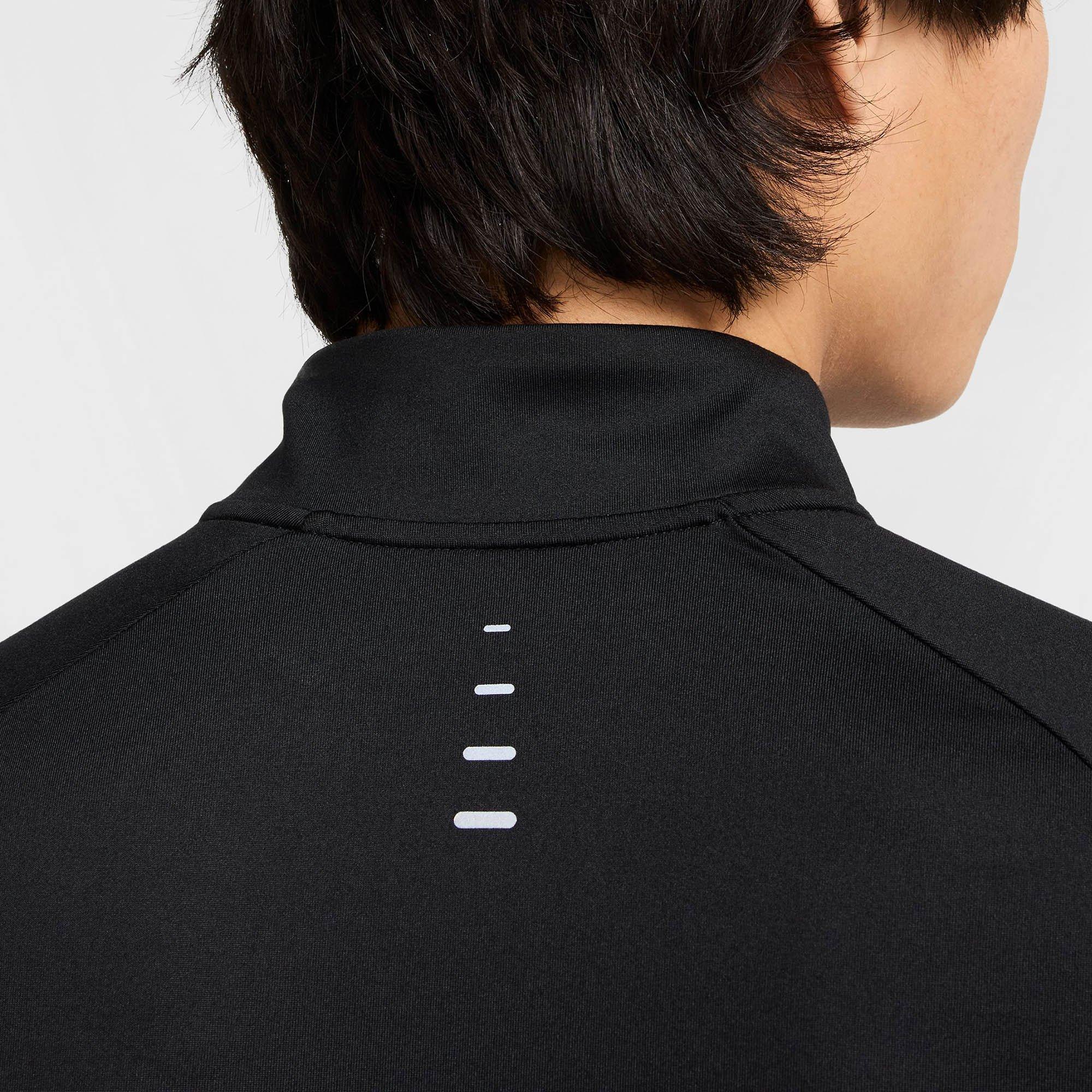 Black/R.Silver - Nike - Stride Mens Dri-FIT 1/4-Zip Running Top - 4