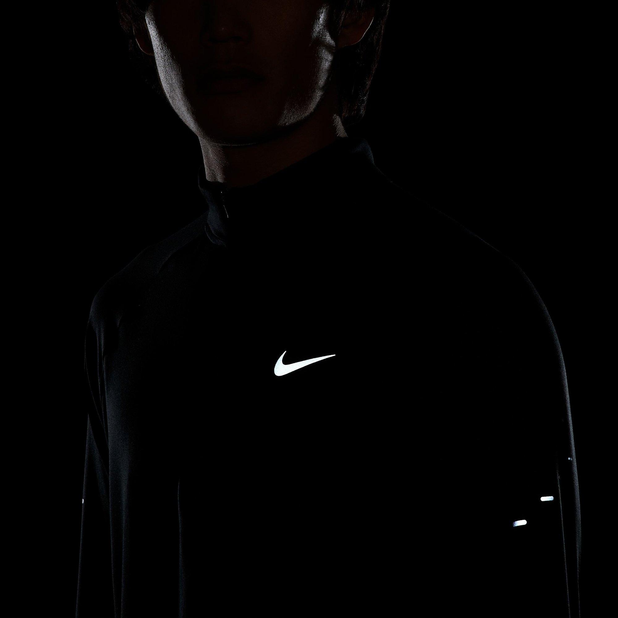 Black/R.Silver - Nike - Stride Mens Dri-FIT 1/4-Zip Running Top - 6