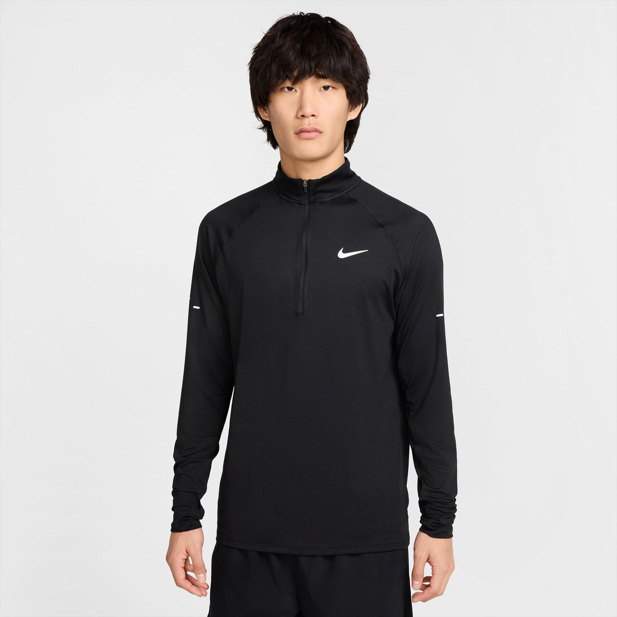 Black/R.Silver - Nike - Stride Mens Dri-FIT 1/4-Zip Running Top - 8