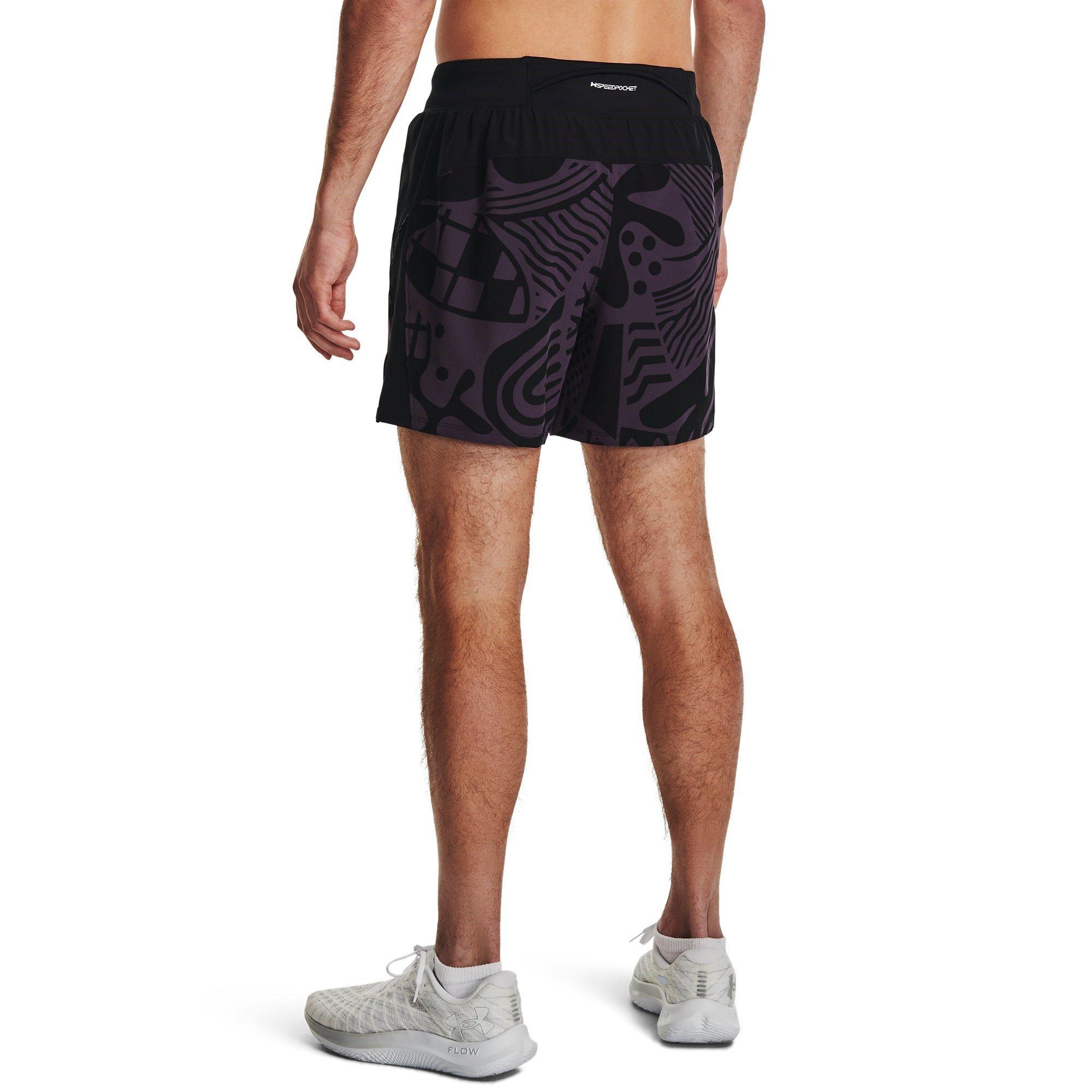 Negro - Under Armour - Men's We Run in Peace Performance Running Shorts - 3