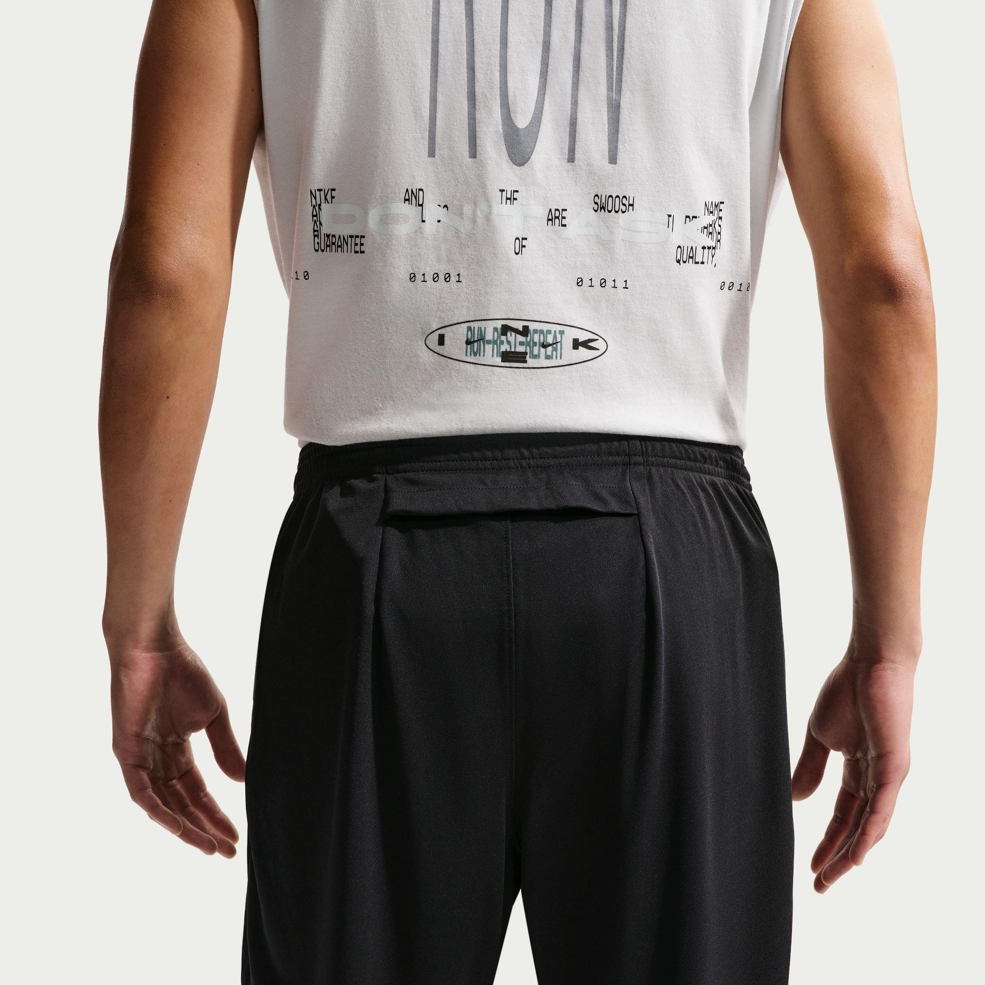 Black/Slvr RF - Nike - Men's Miler Knitted Performance Tracksuit Bottom - 2