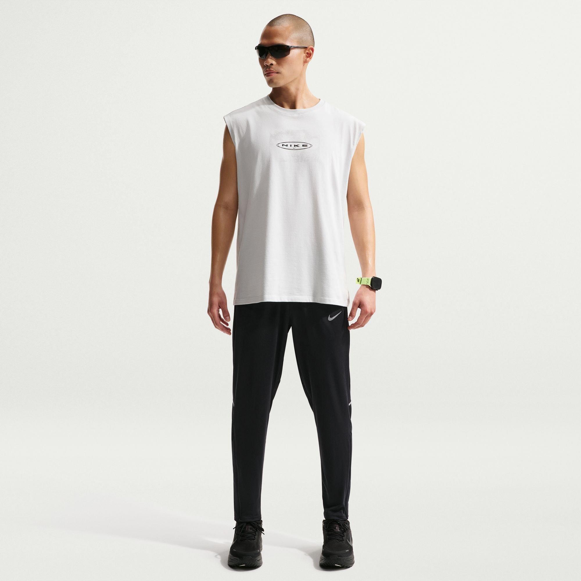 Black/Slvr RF - Nike - Men's Miler Knitted Performance Tracksuit Bottom - 6