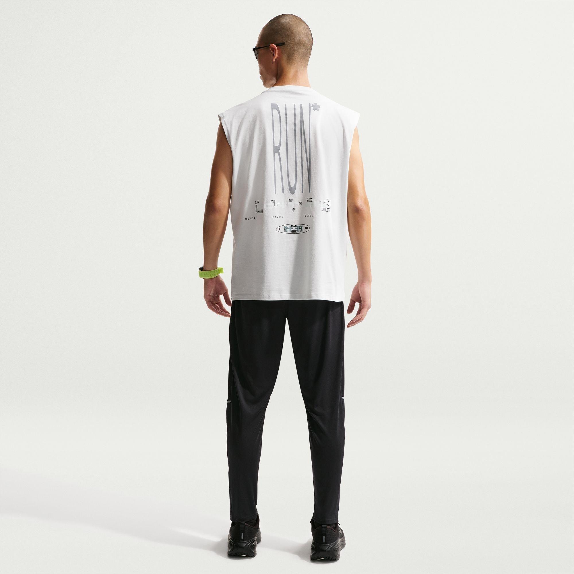 Black/Slvr RF - Nike - Men's Miler Knitted Performance Tracksuit Bottom - 7