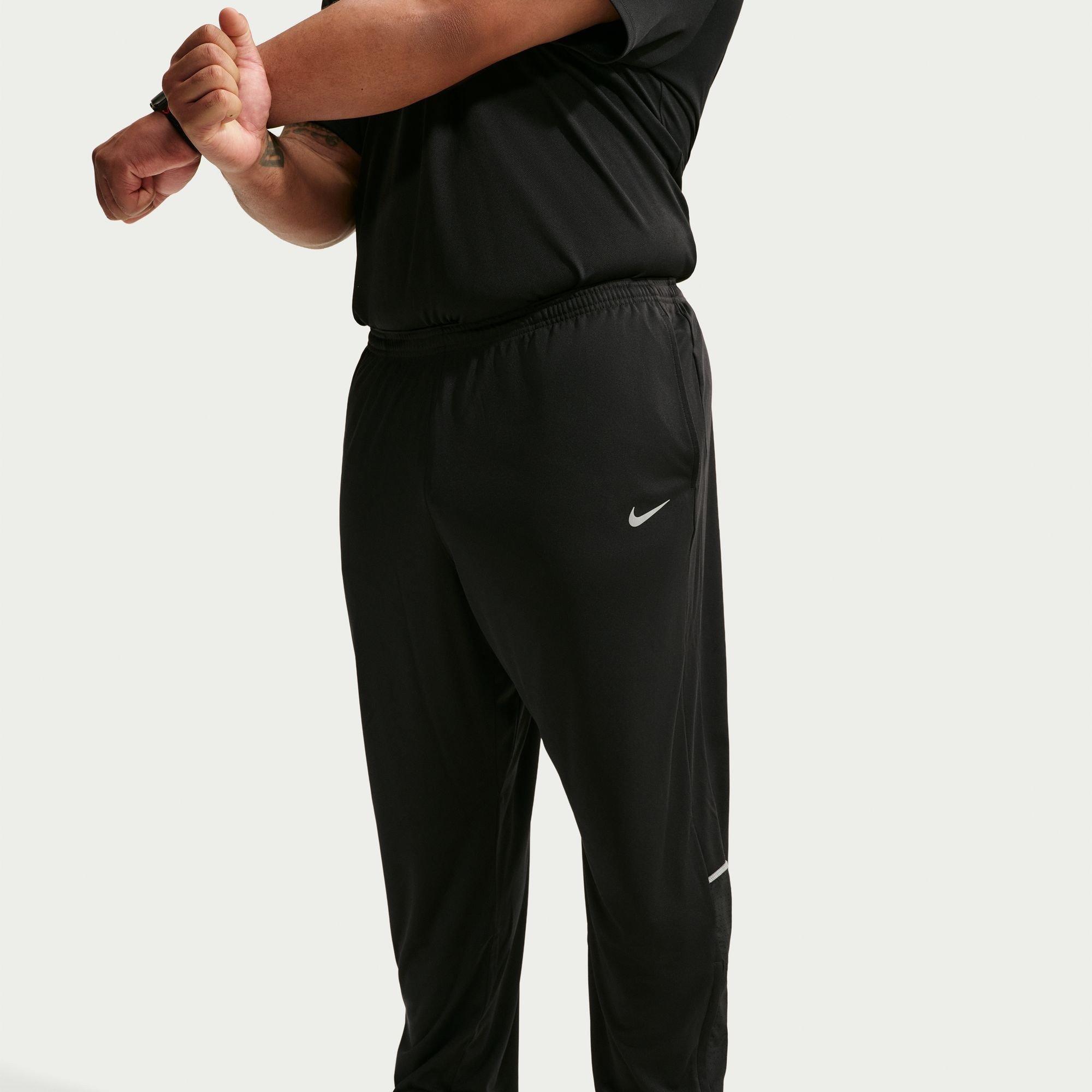 Black/Slvr RF - Nike - Men's Miler Knitted Performance Tracksuit Bottom - 9