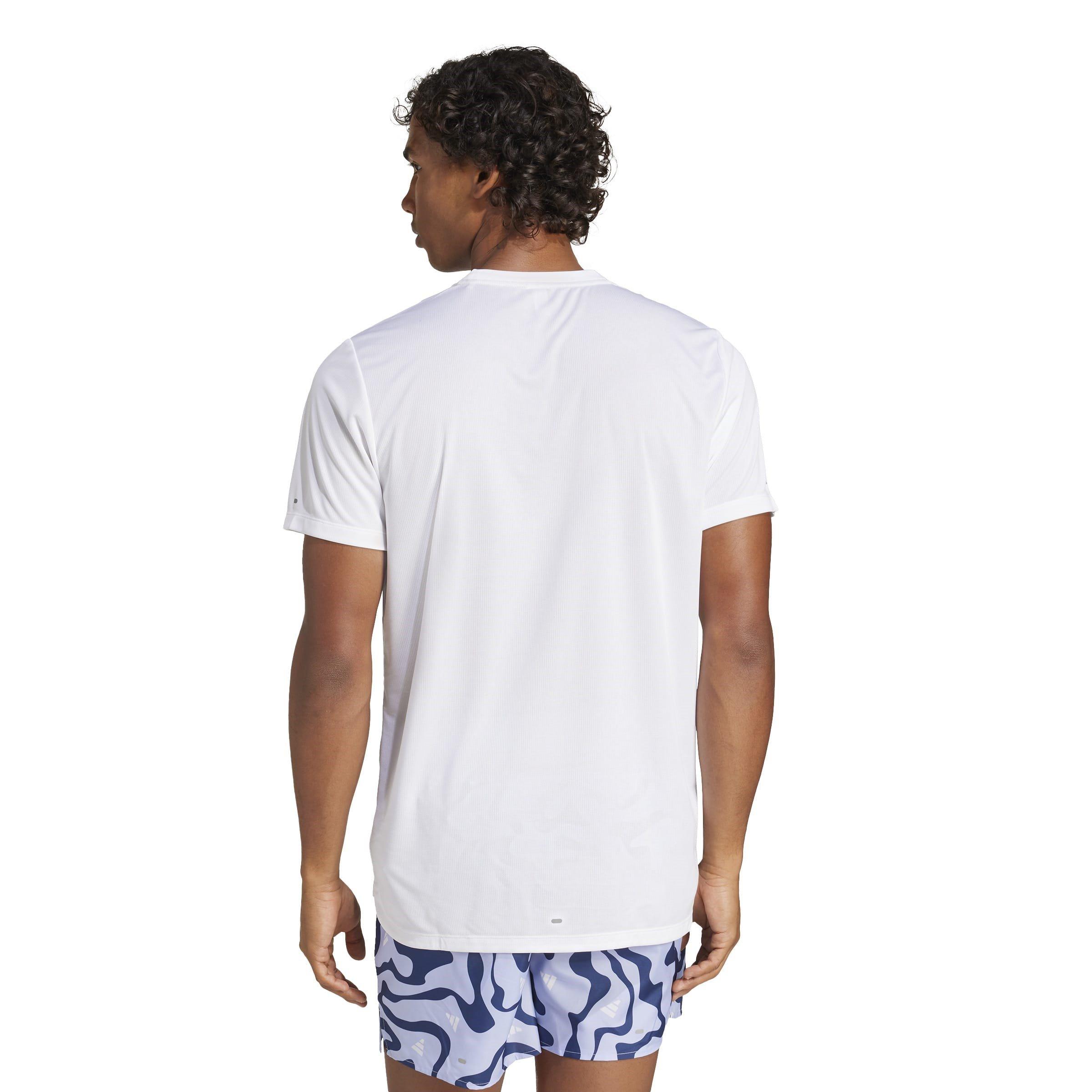 White - adidas - Short-Sleeve Performance Running Top - 3