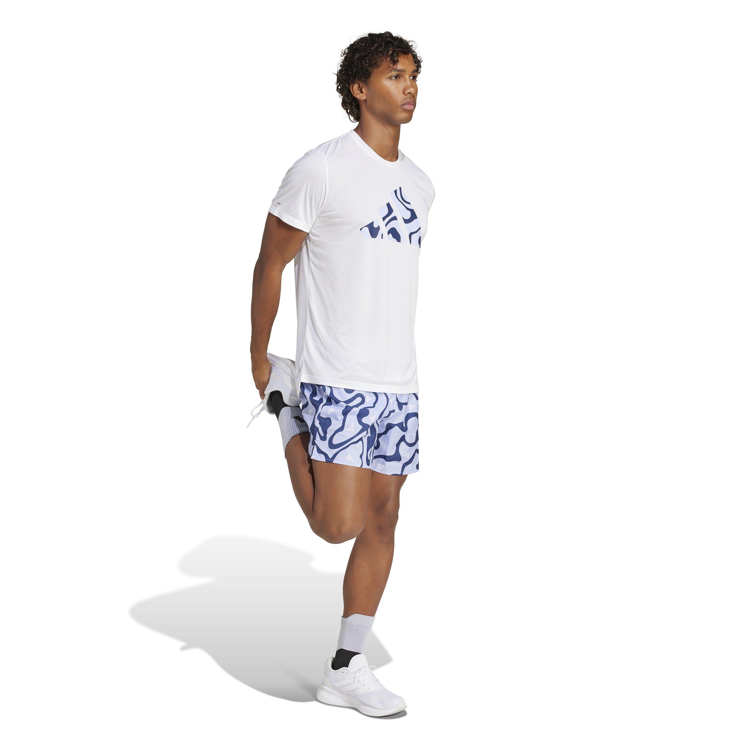 White - adidas - Short-Sleeve Performance Running Top - 4