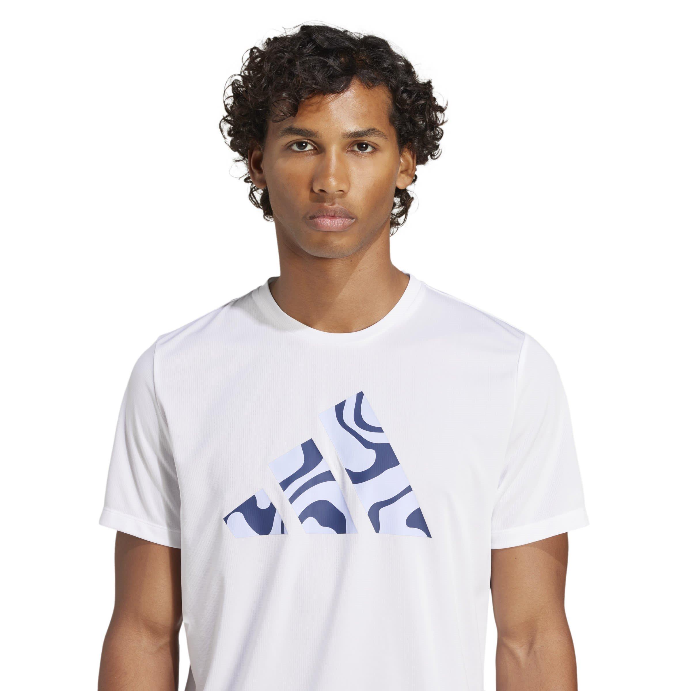 White - adidas - Short-Sleeve Performance Running Top - 5
