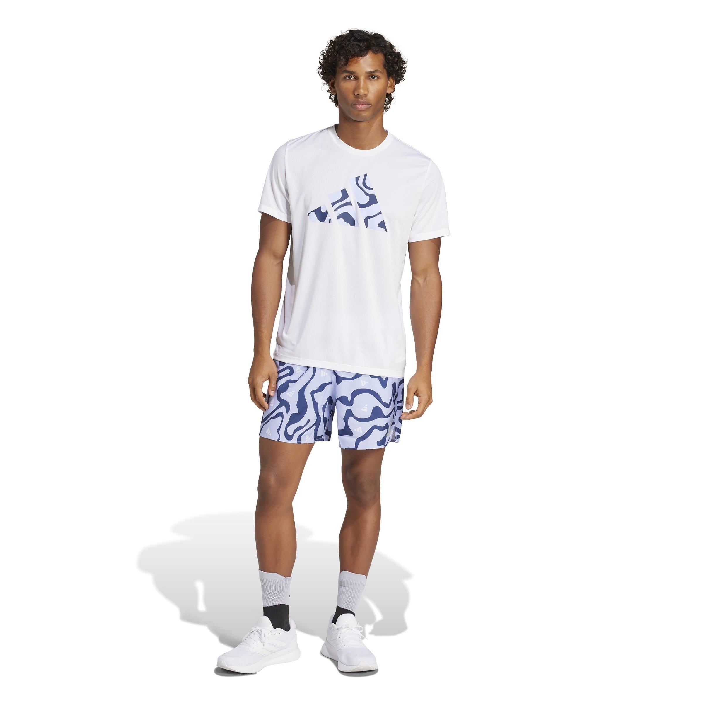 White - adidas - Short-Sleeve Performance Running Top - 7