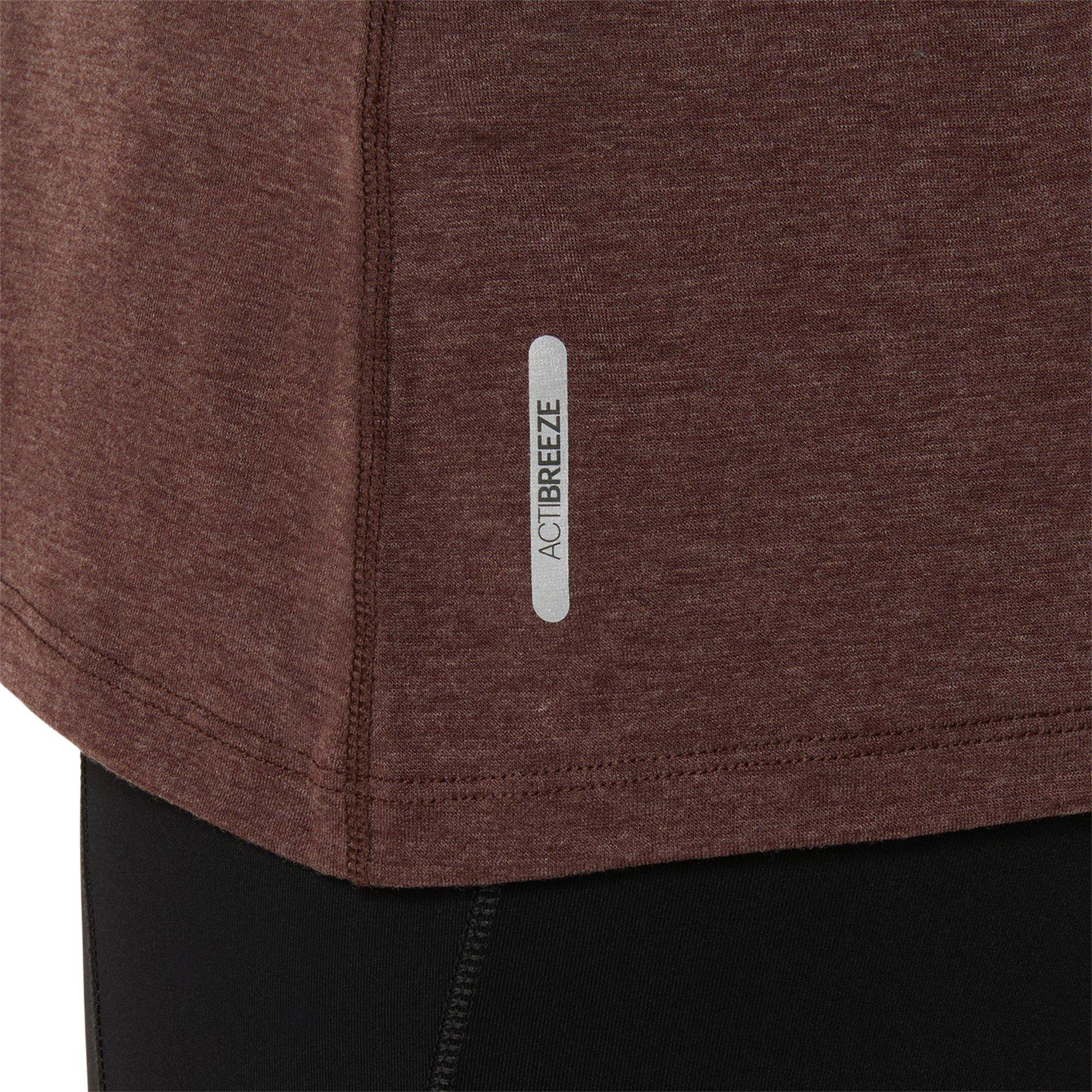 Coffee Heather - Asics - Nagino Run Adjustable Tank Womens - 5