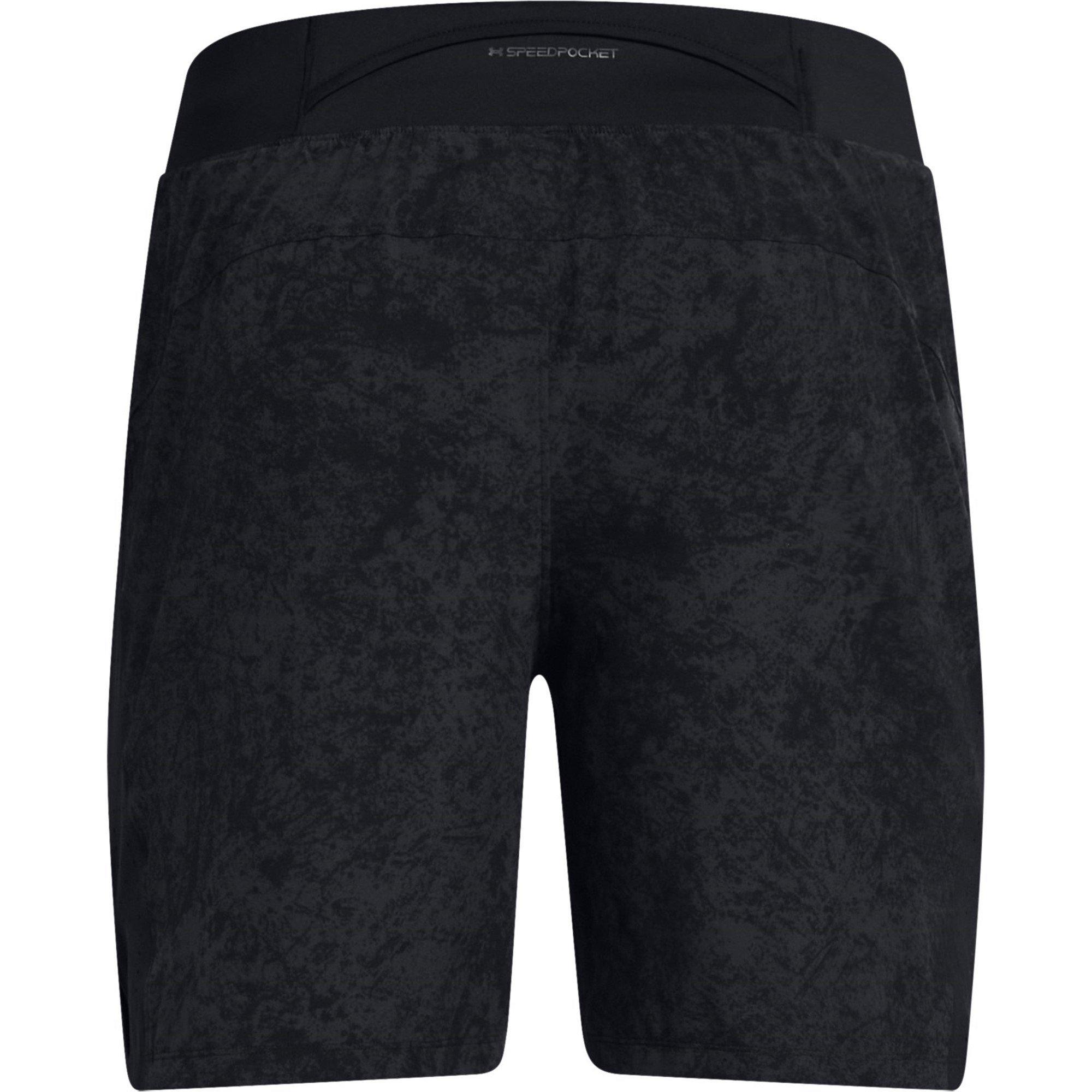 Zwart - Under Armour - Armour Ua Launch Pro 7'' Printed Shorts Running Short Mens - 2