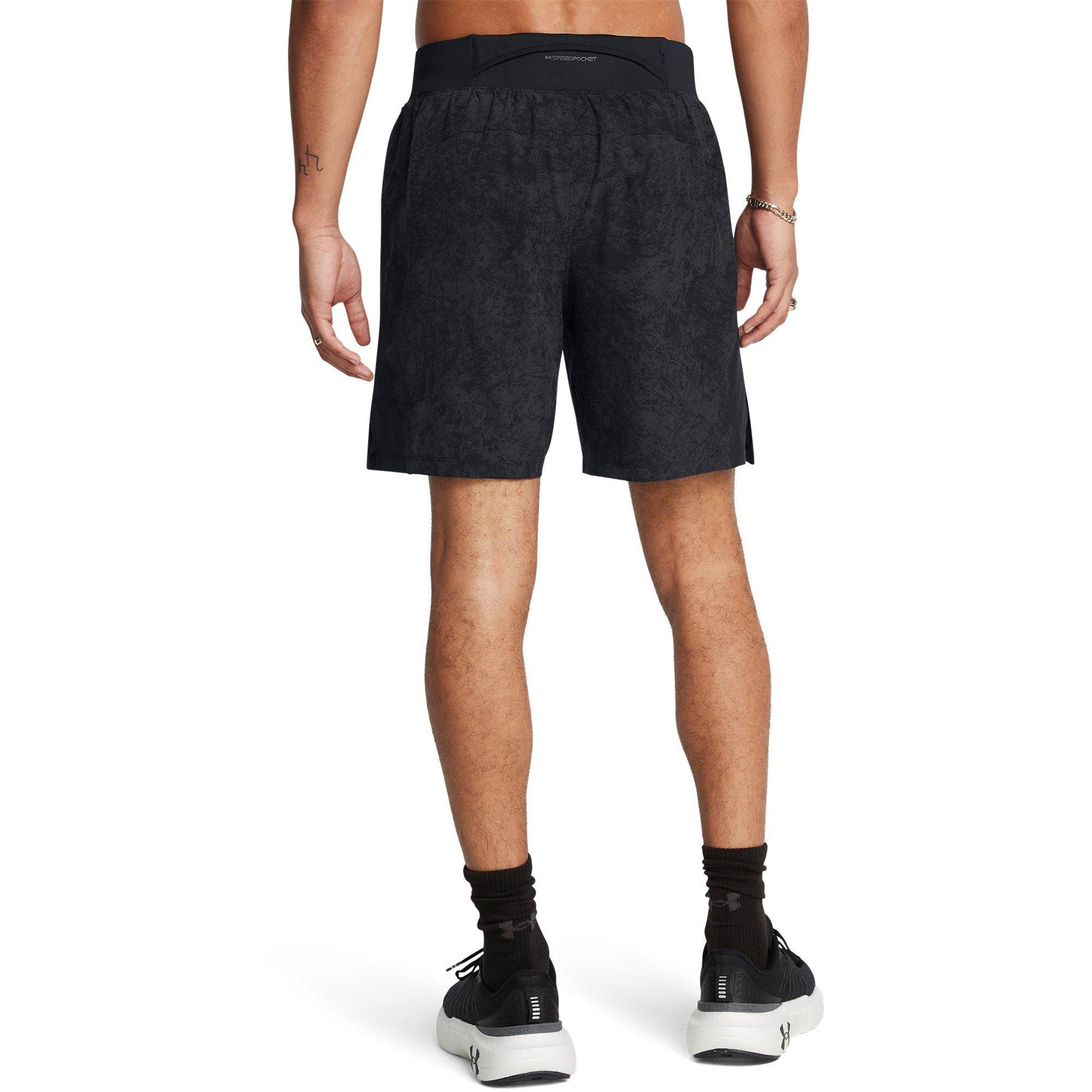 Zwart - Under Armour - Armour Ua Launch Pro 7'' Printed Shorts Running Short Mens - 4