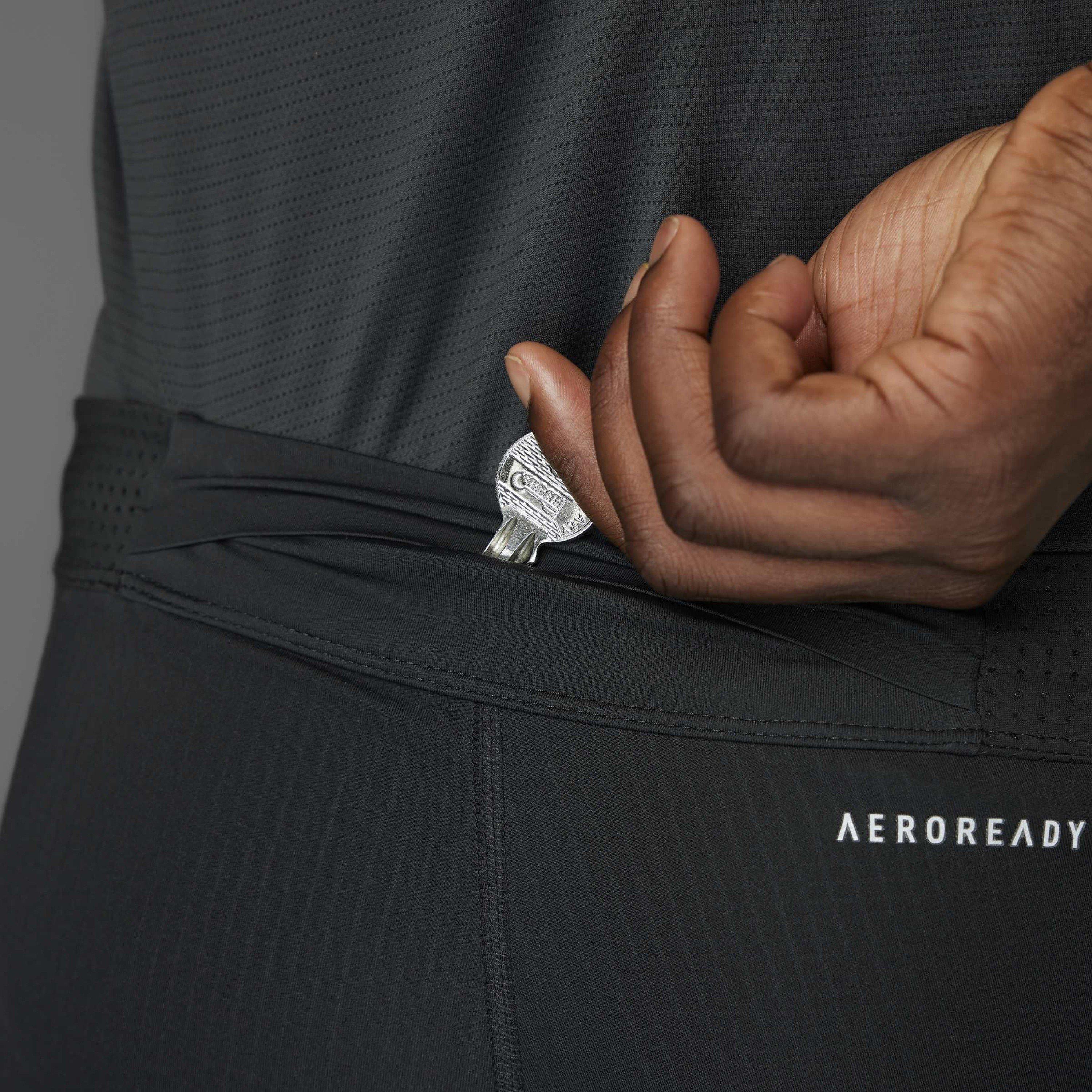 Schwarz - adidas - Adizero L Tgt M Running Tight Mens - 12