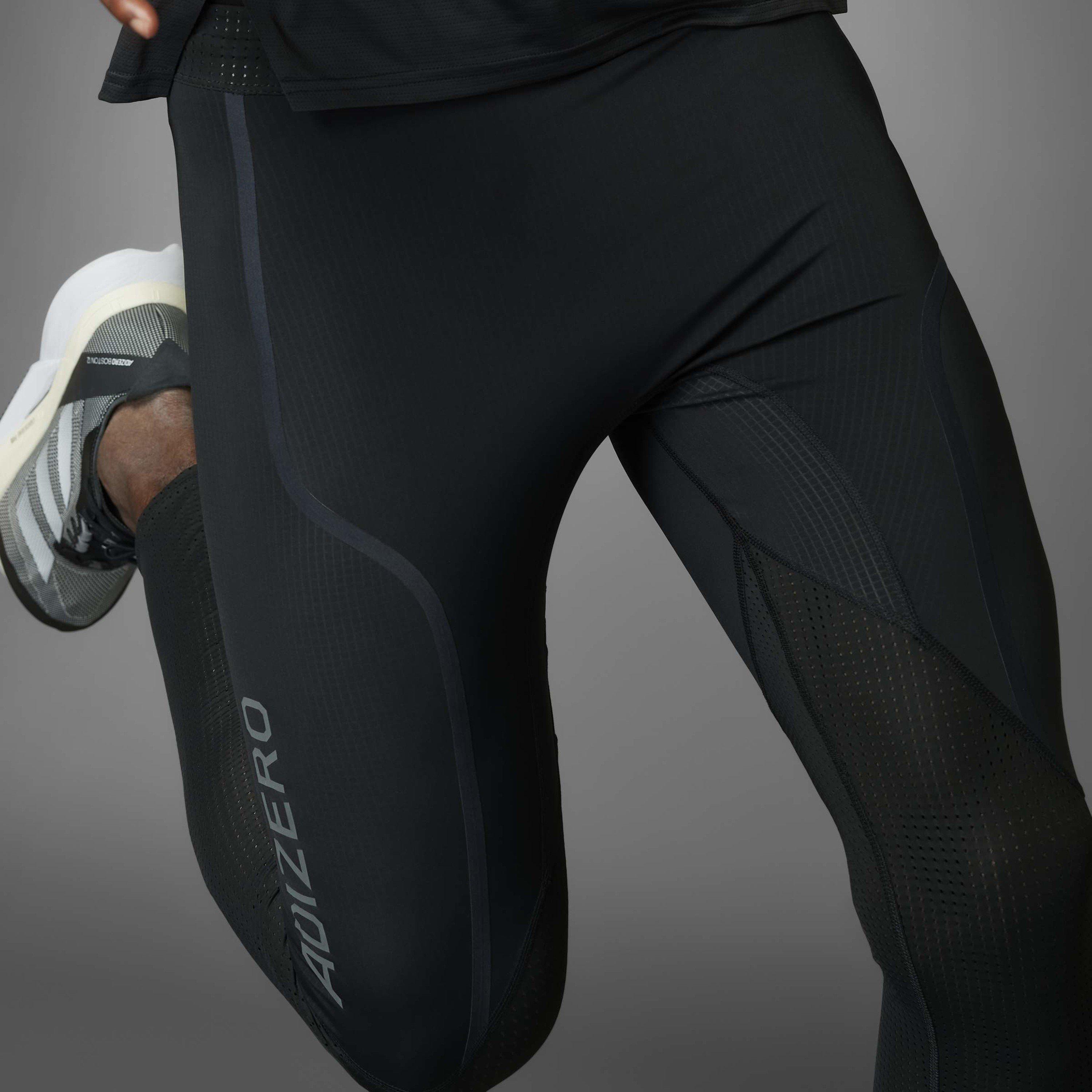 Schwarz - adidas - Adizero L Tgt M Running Tight Mens - 10