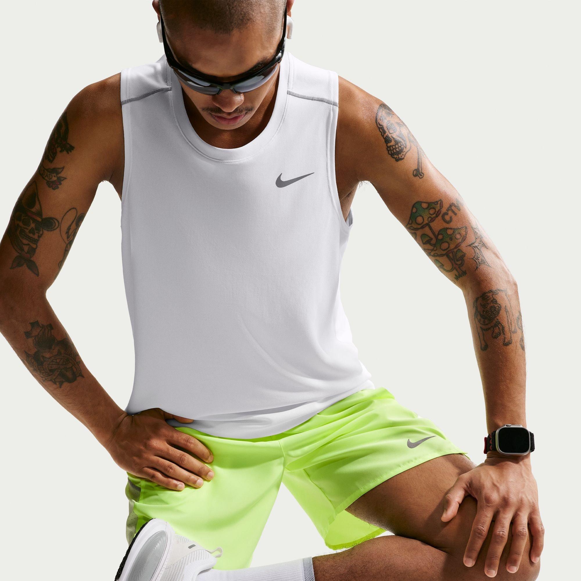 White - Nike - Men's Performance Running Vest - 3