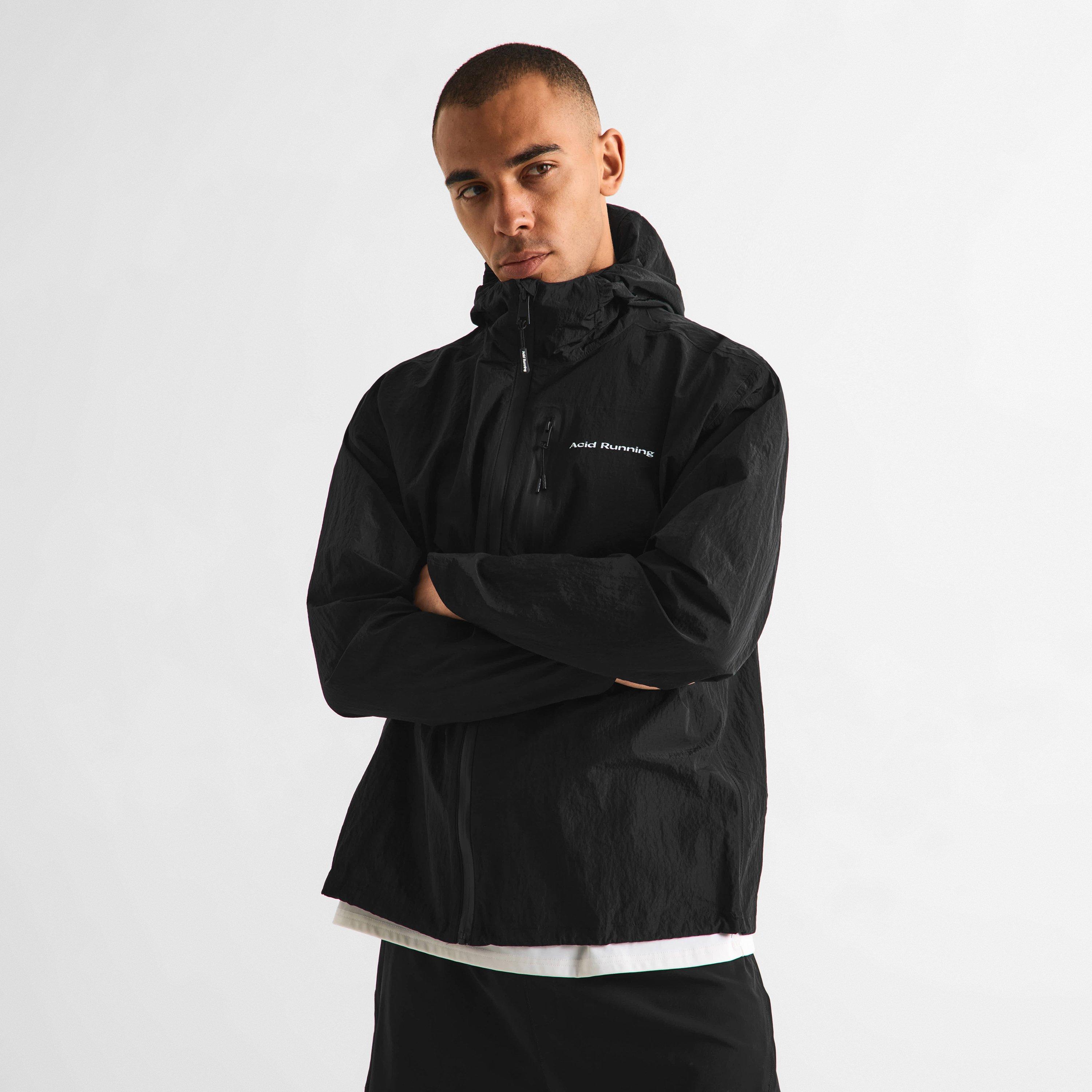 Black - Acid Running - Lightweight Running Jacket - 3