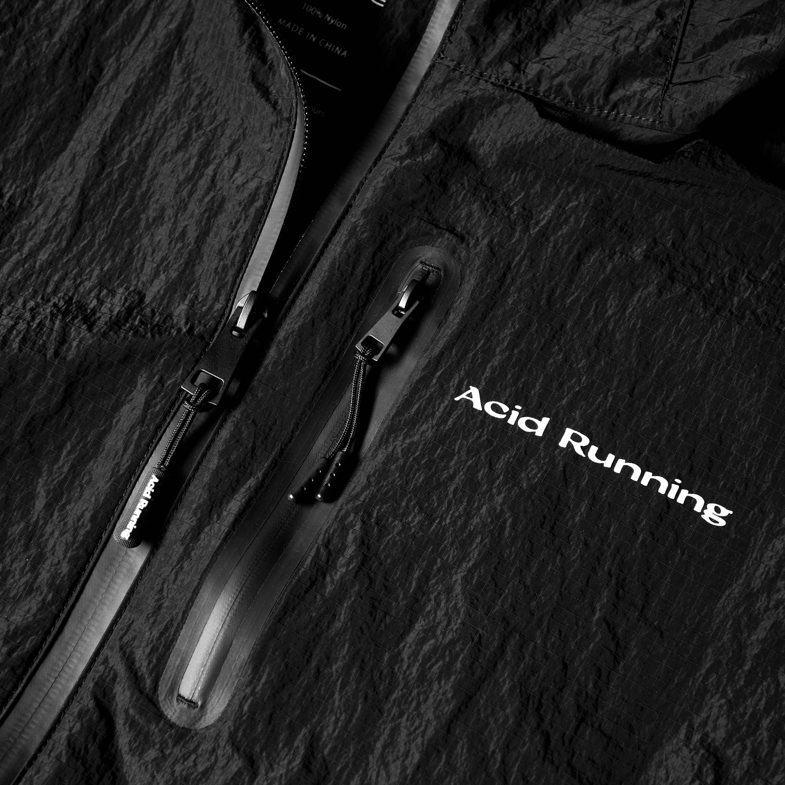 Black - Acid Running - Lightweight Running Jacket - 5