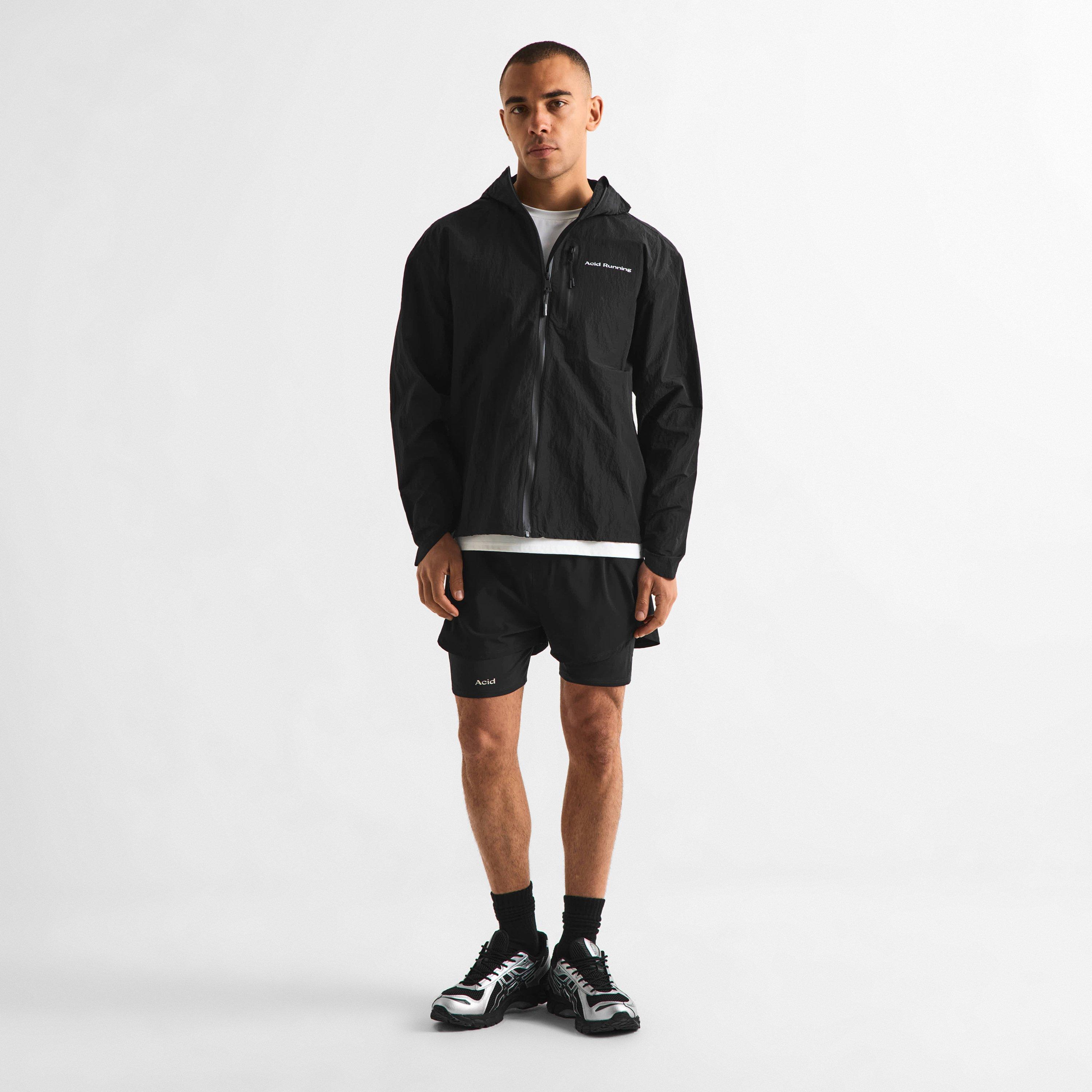 Black - Acid Running - Lightweight Running Jacket - 6
