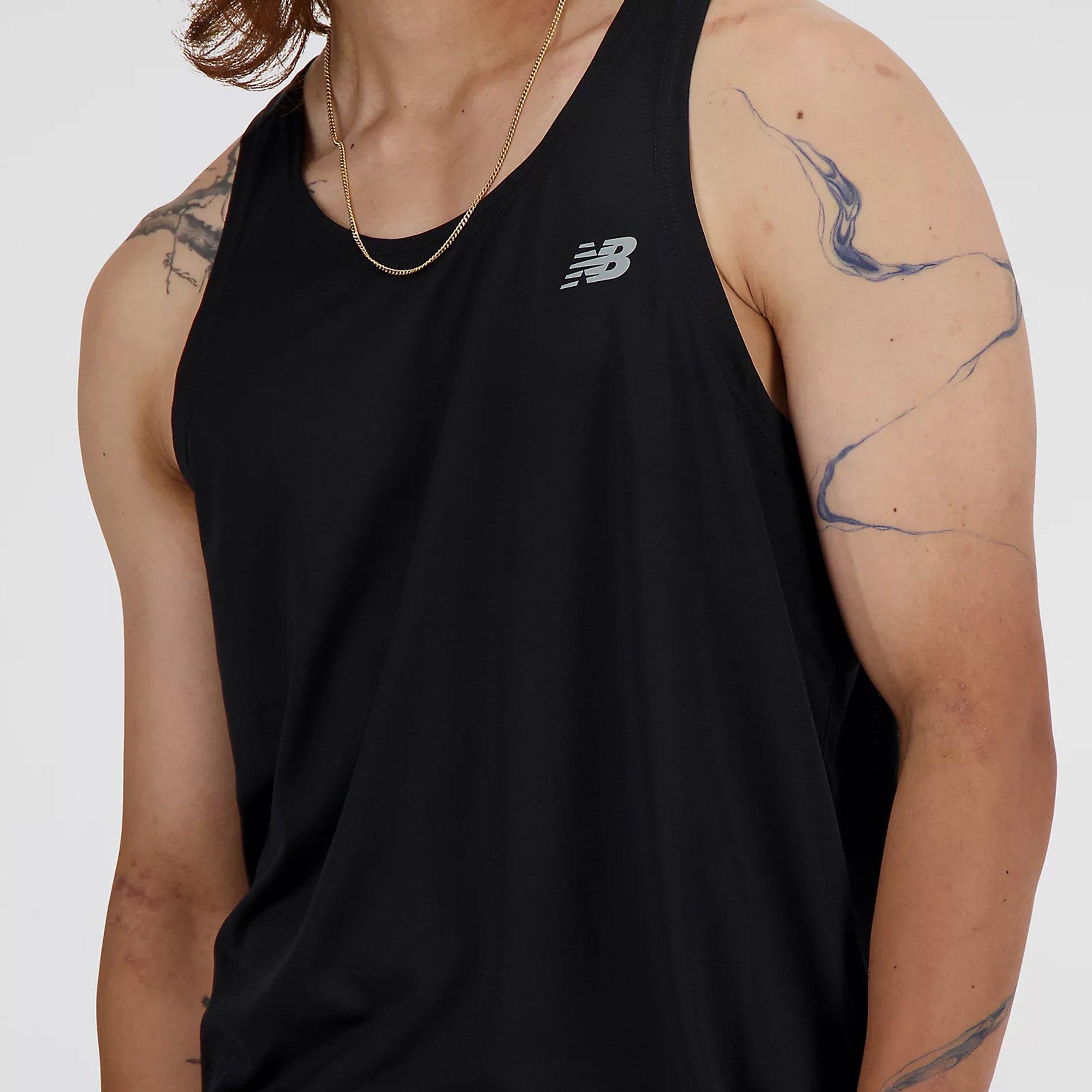 Black - New Balance - Sport Essentials Mens Performance Singlet - 3