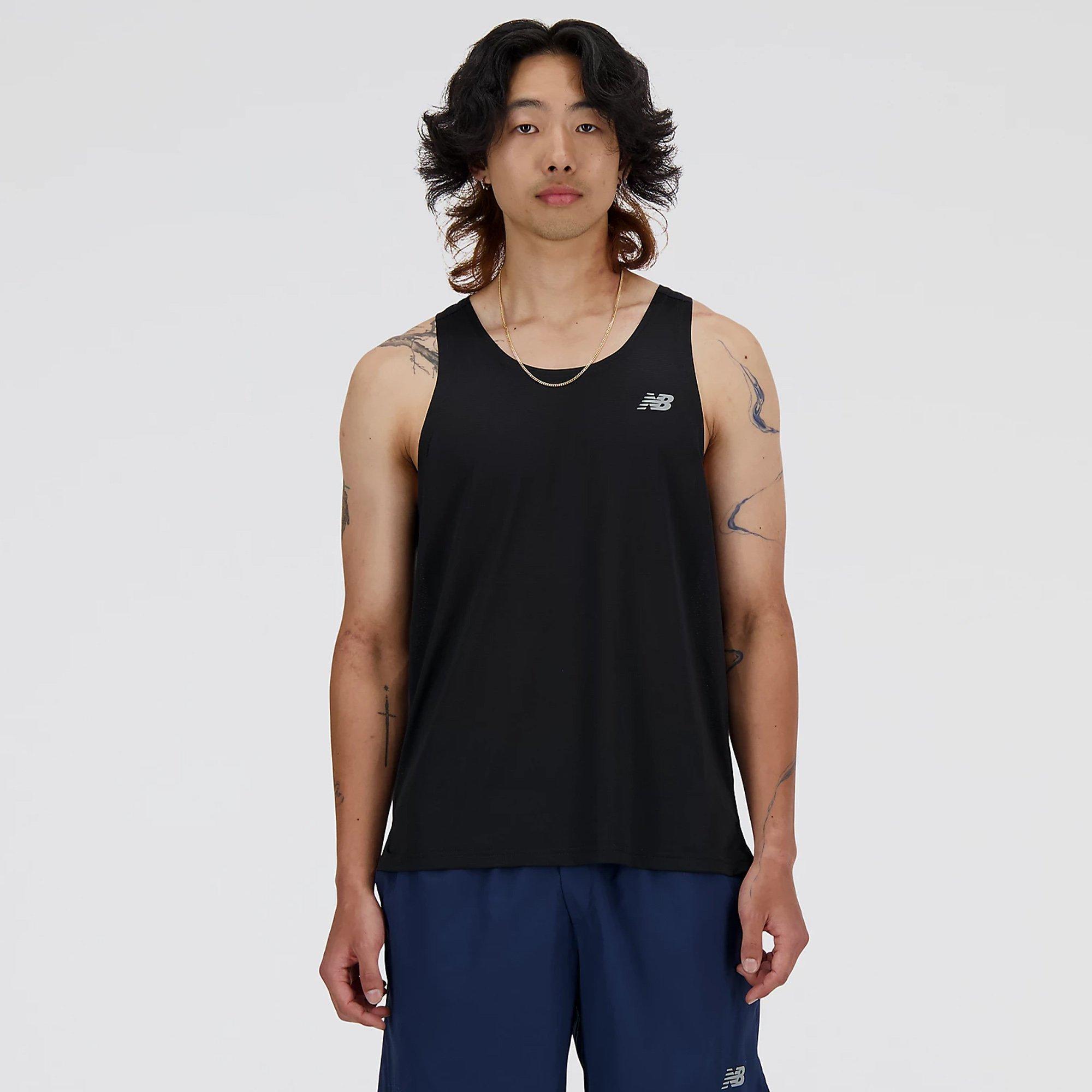Black - New Balance - Sport Essentials Mens Performance Singlet - 4