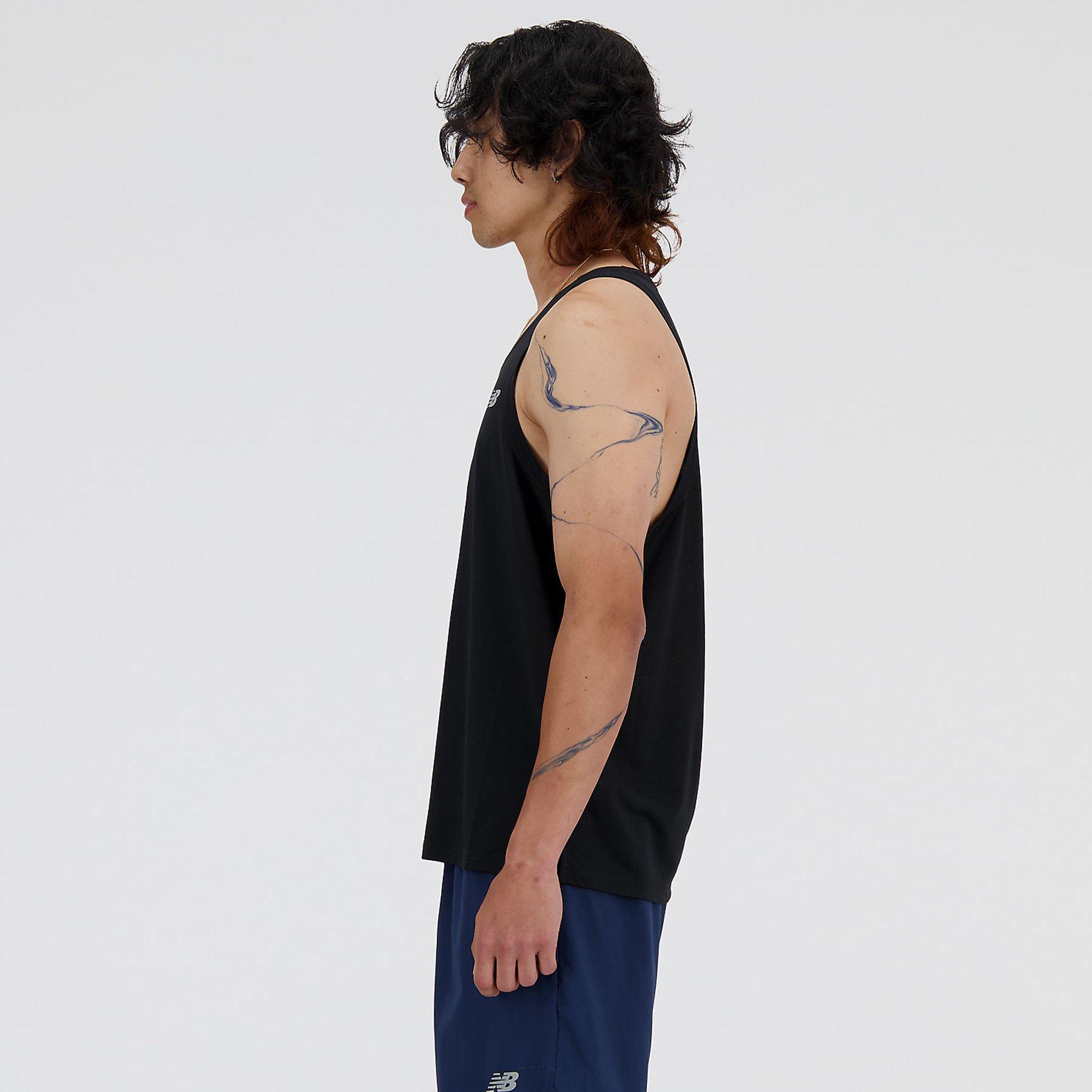 Black - New Balance - Sport Essentials Mens Performance Singlet - 5