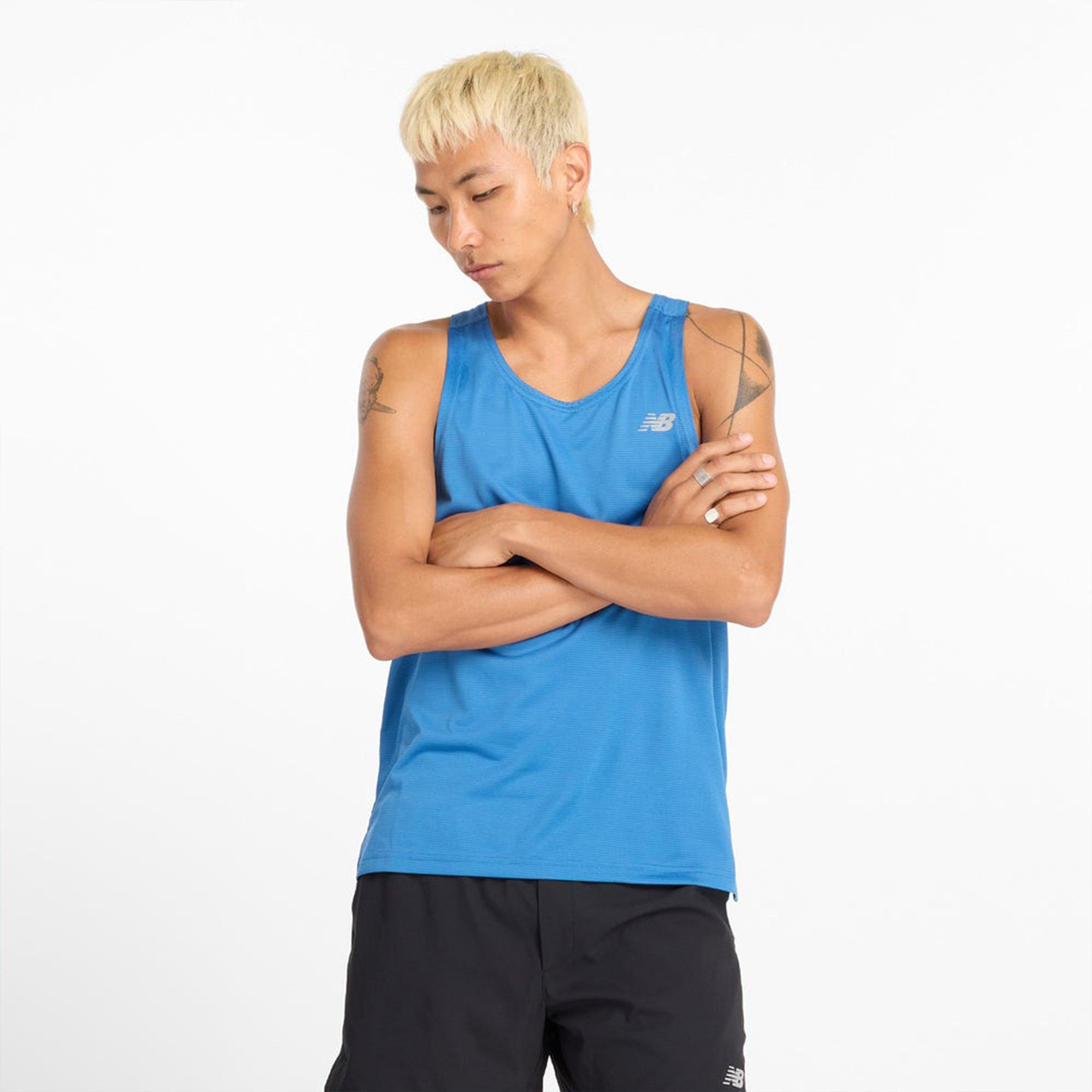 Blue Agate - New Balance - New Sport Essentials Mens Performance Singlet - 4