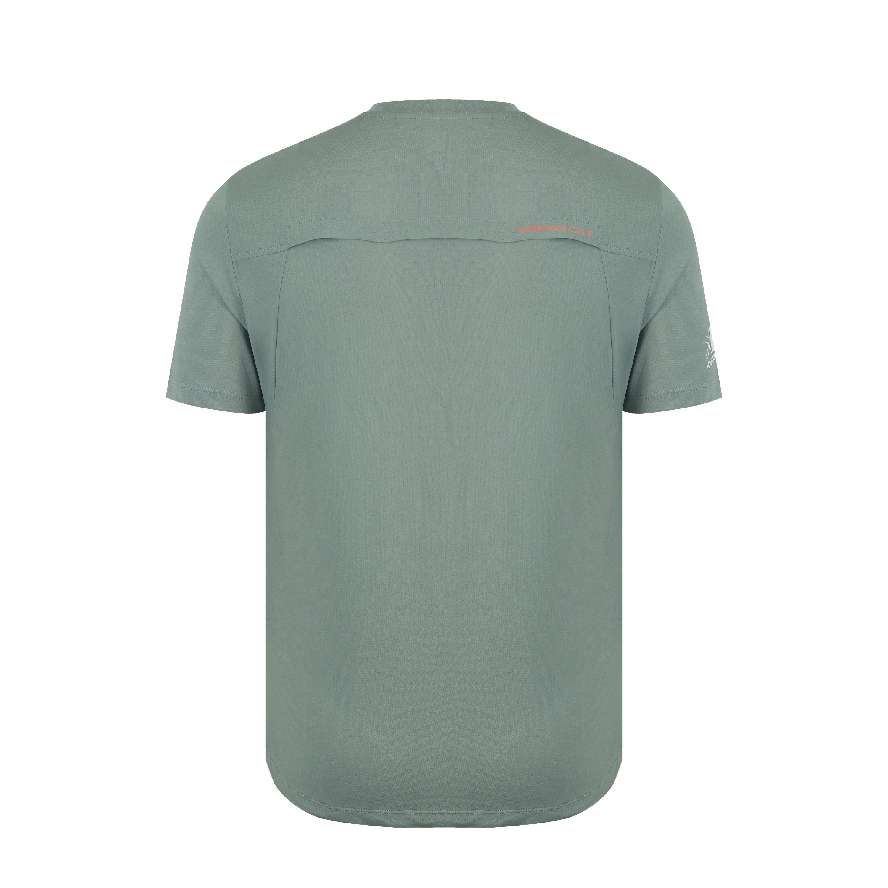 Khaki - Karrimor - Haku Trail Short-Sleeve Performance Running Top - 2