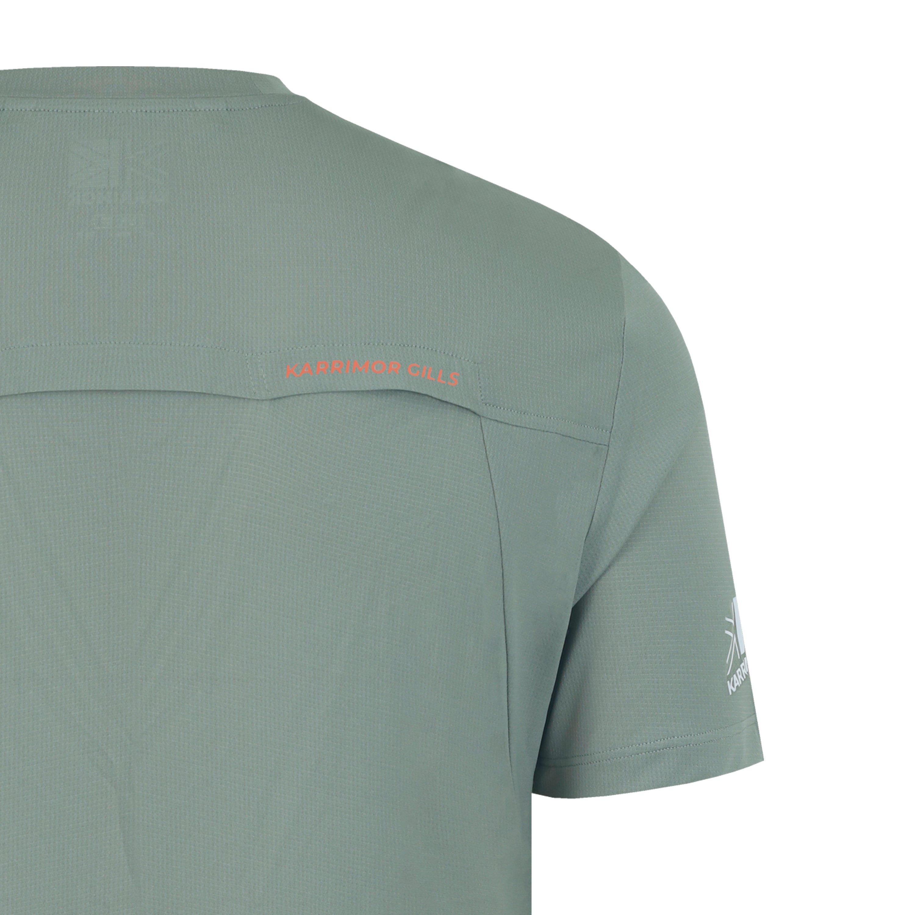 Khaki - Karrimor - Haku Trail Short-Sleeve Performance Running Top - 4