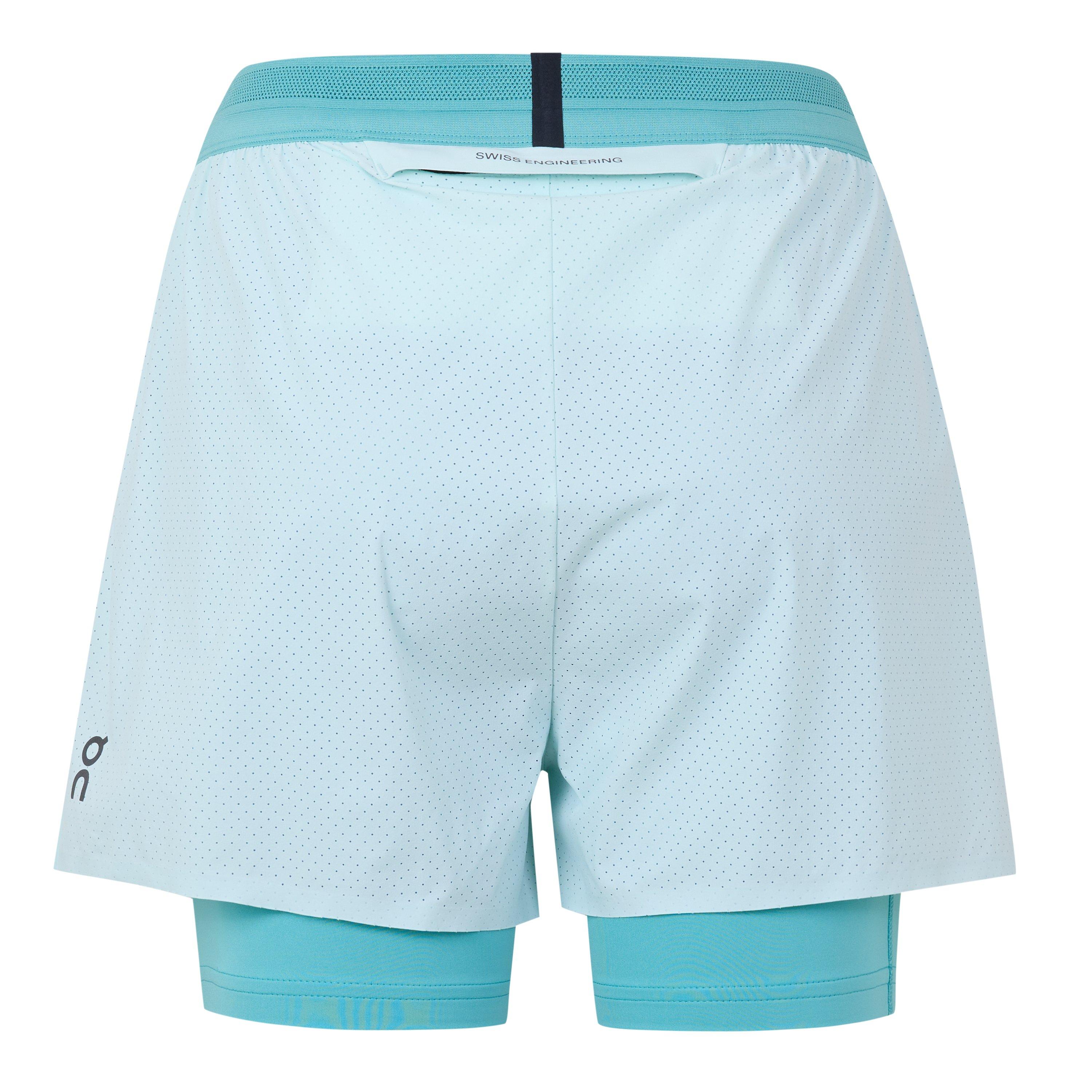 Flurry/Aqua - On - Women's 2/1 Running Shorts - 2