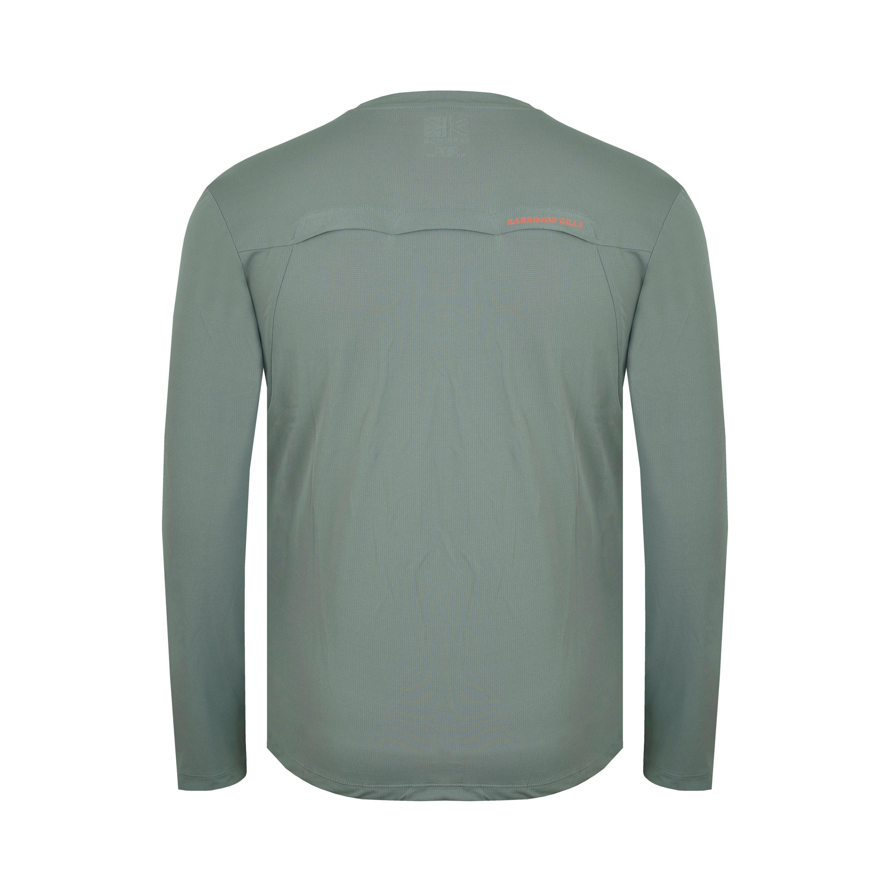 Khaki - Karrimor - Men's Long-Sleeve Performance Running Top - 2