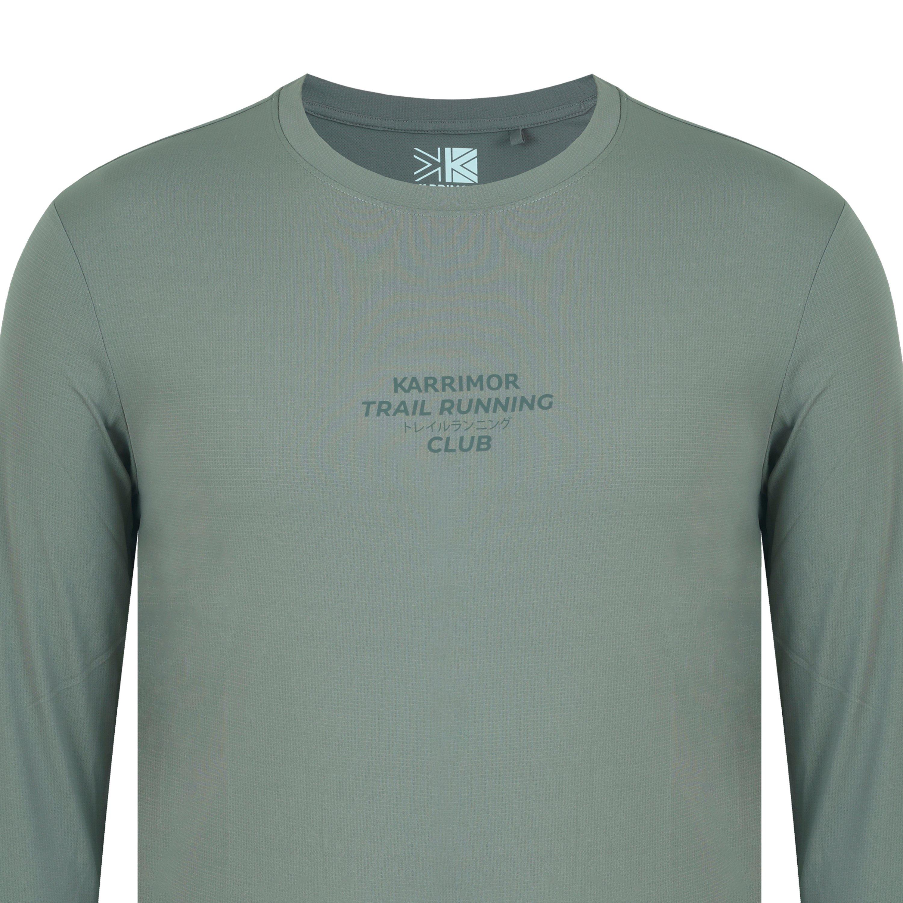 Khaki - Karrimor - Men's Long-Sleeve Performance Running Top - 3