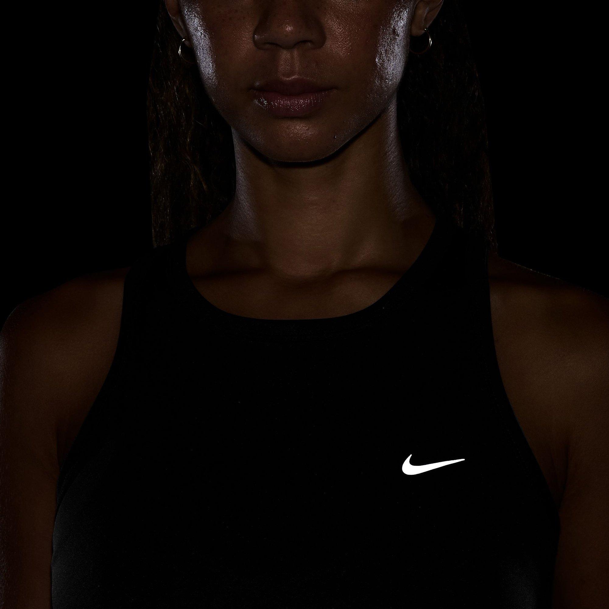 Blk/Ref.Silver - Nike - Tempo Womens Dri-FIT Running Tank Top - 6