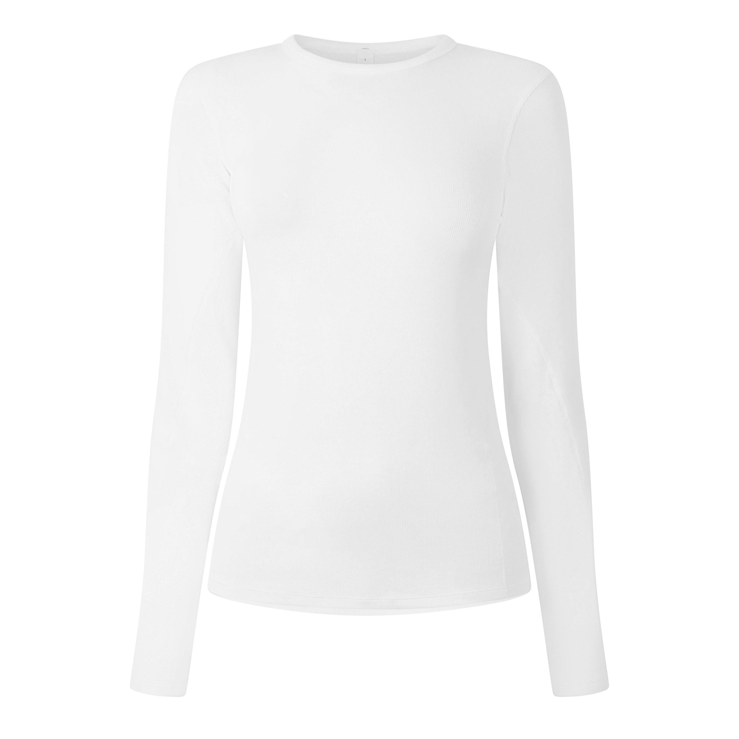 White - Lululemon - LLM Hold Tight LS Ld64 - 1