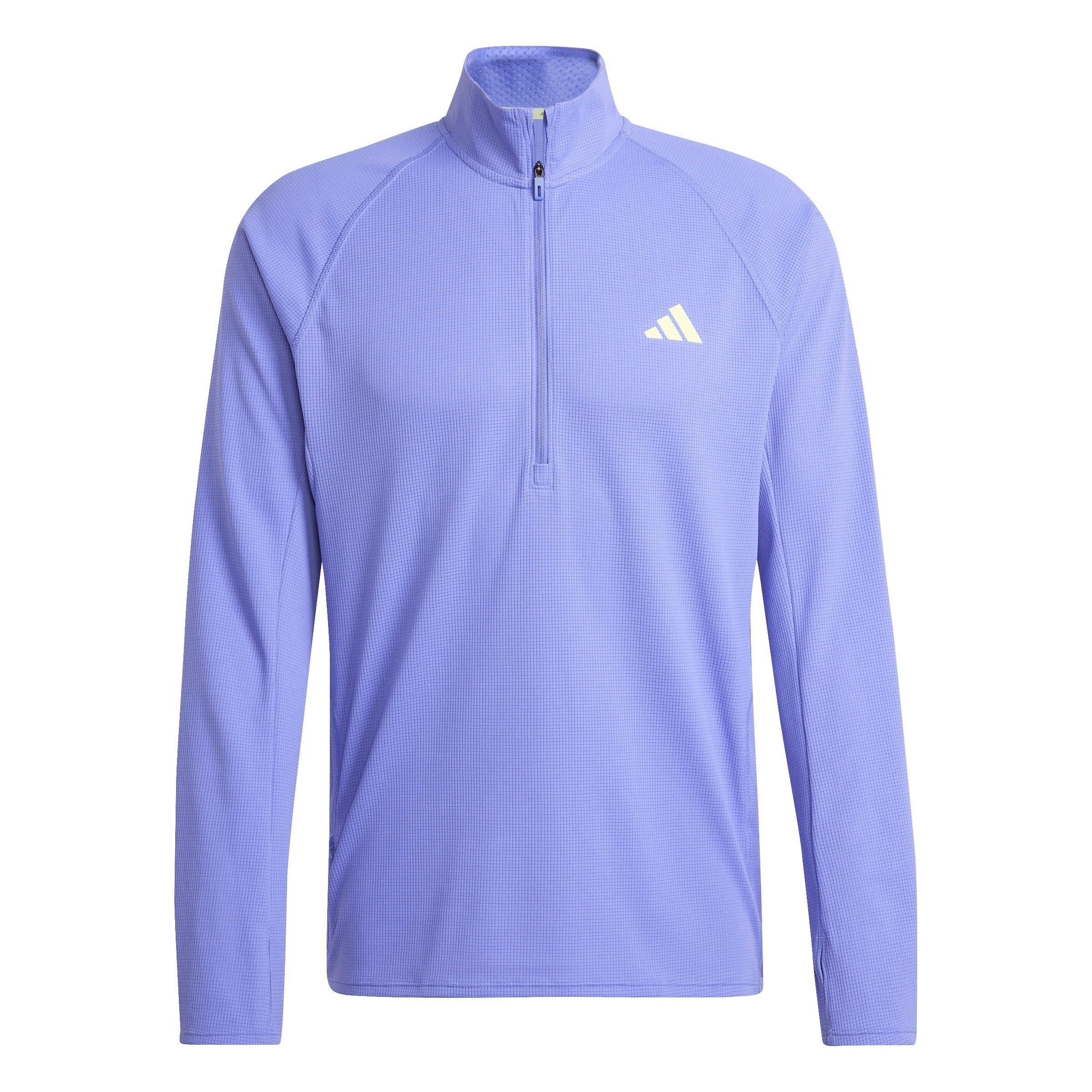 SECOBL - adidas - Adizero Running Quarter-Zip Long Sleeve Top Mens - 1