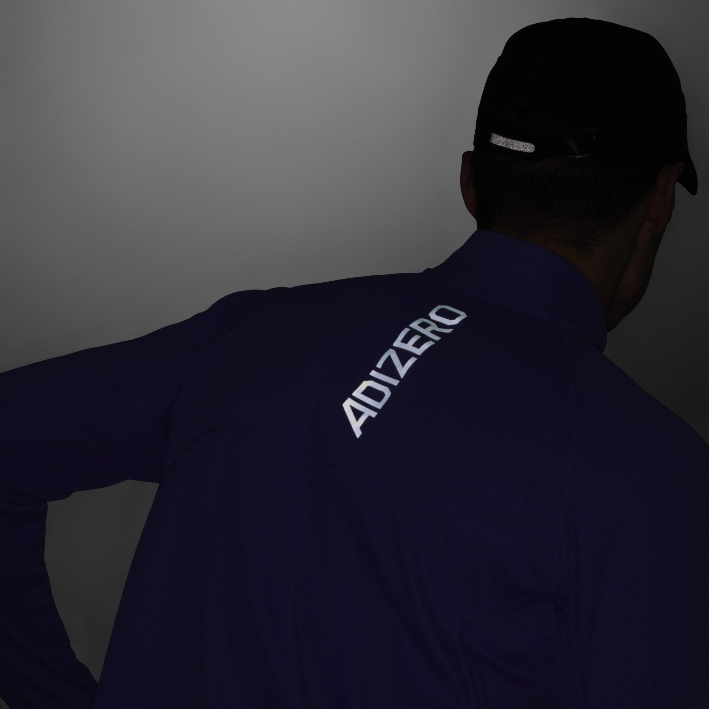 SECOBL - adidas - Adizero Running Quarter-Zip Long Sleeve Top Mens - 13