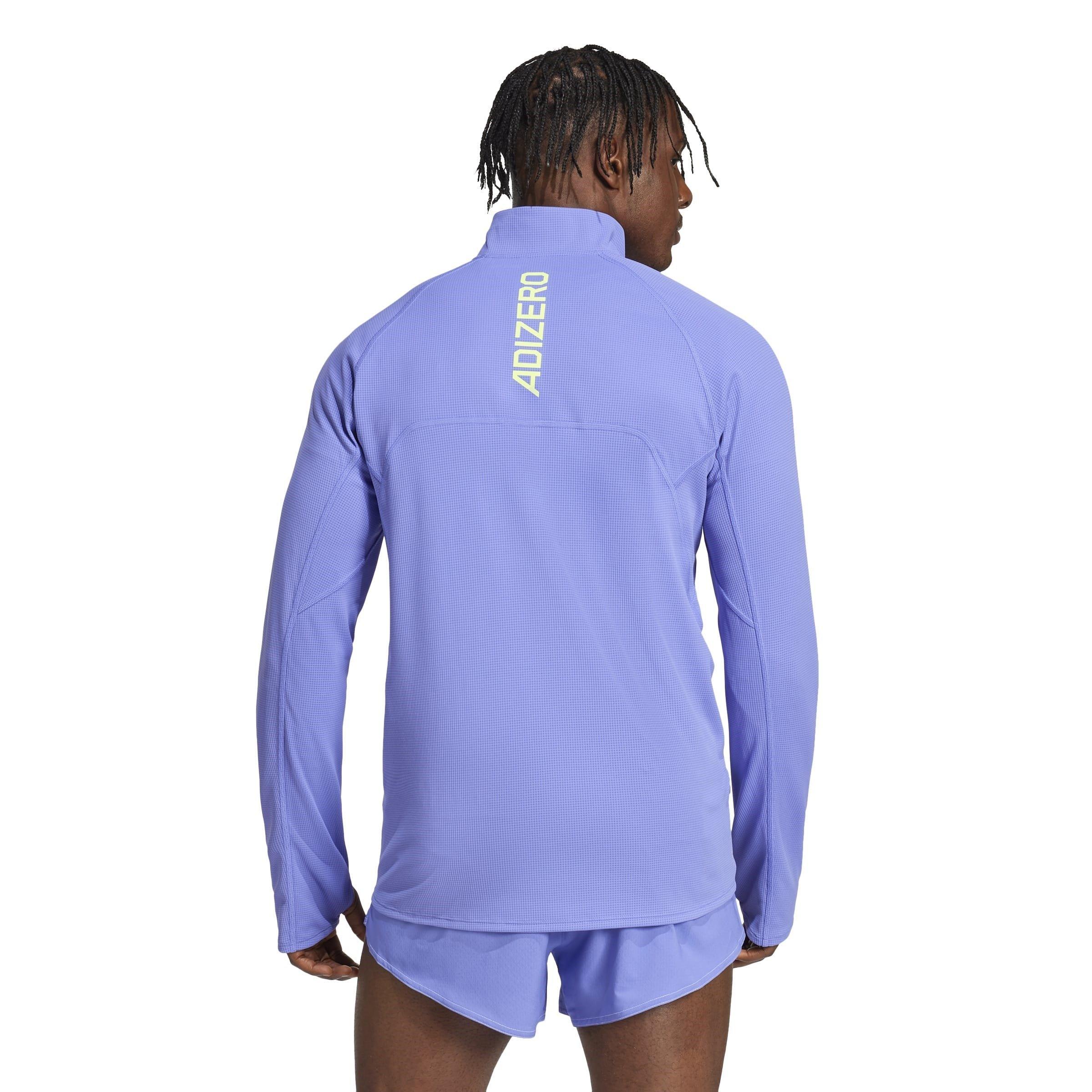 SECOBL - adidas - Adizero Running Quarter-Zip Long Sleeve Top Mens - 3