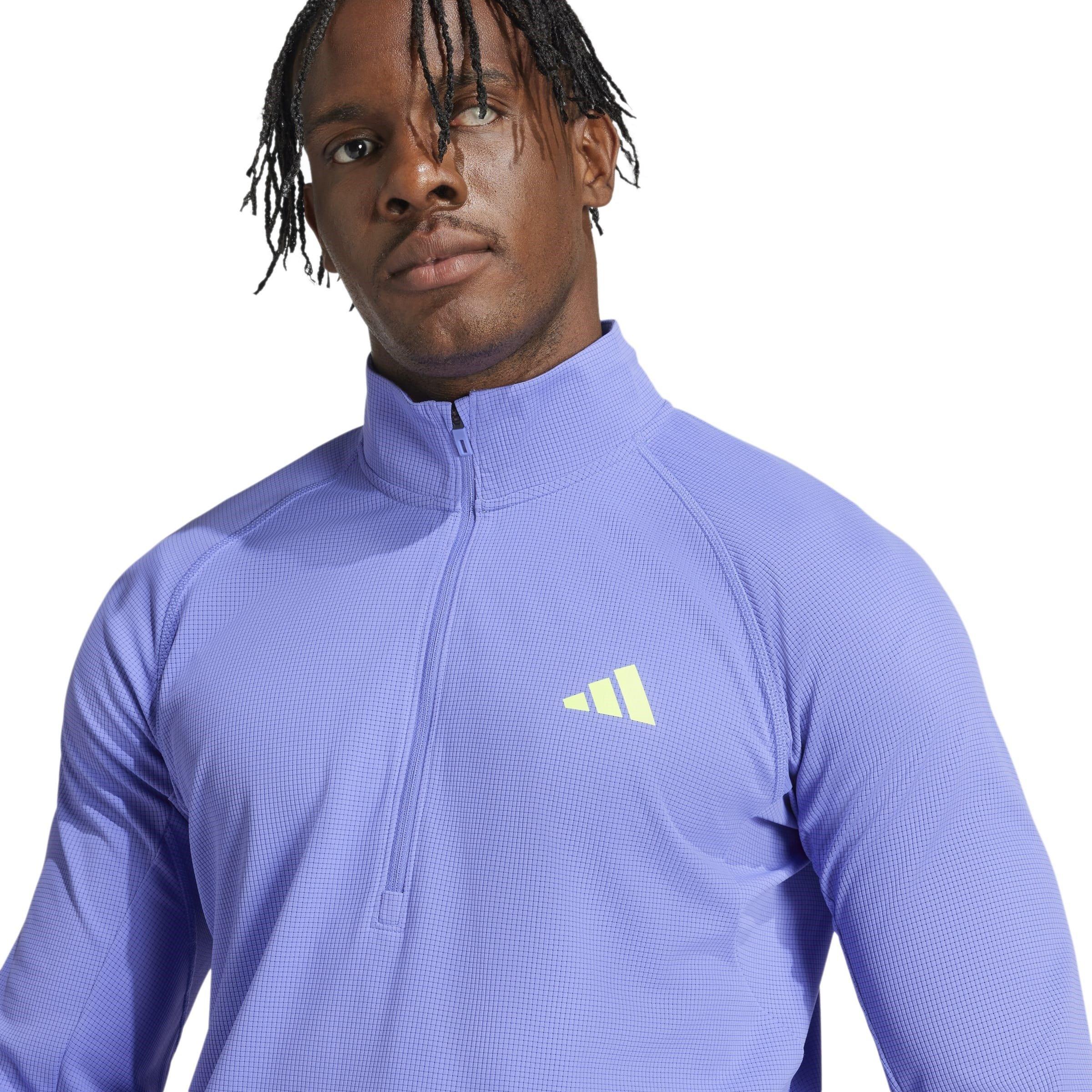 SECOBL - adidas - Adizero Running Quarter-Zip Long Sleeve Top Mens - 5
