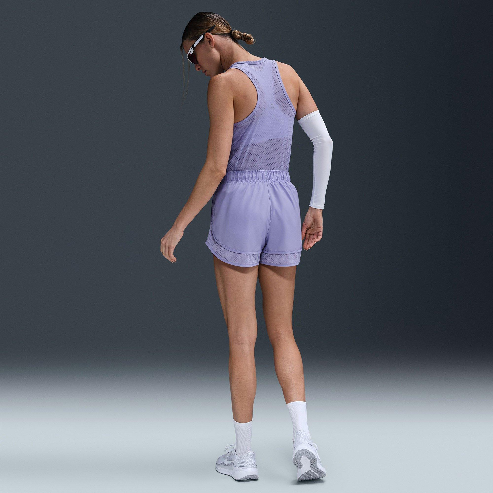 LilacIce/Silver - Nike - Tempo NVLT Womens Running Shorts - 3