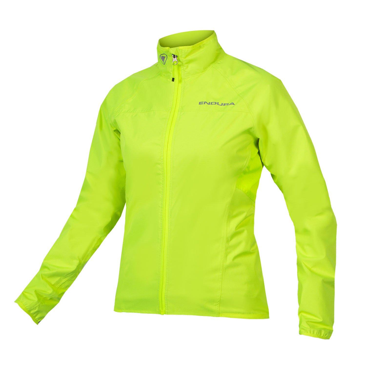 Hi Viz Yellow - Endura - Women's Xtract Waterproof Long Sleeve Performance Cycling Jacket - 1