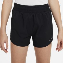 Nike One Big Kids(Girls) Dri FIT High Waisted Woven Training Shorts