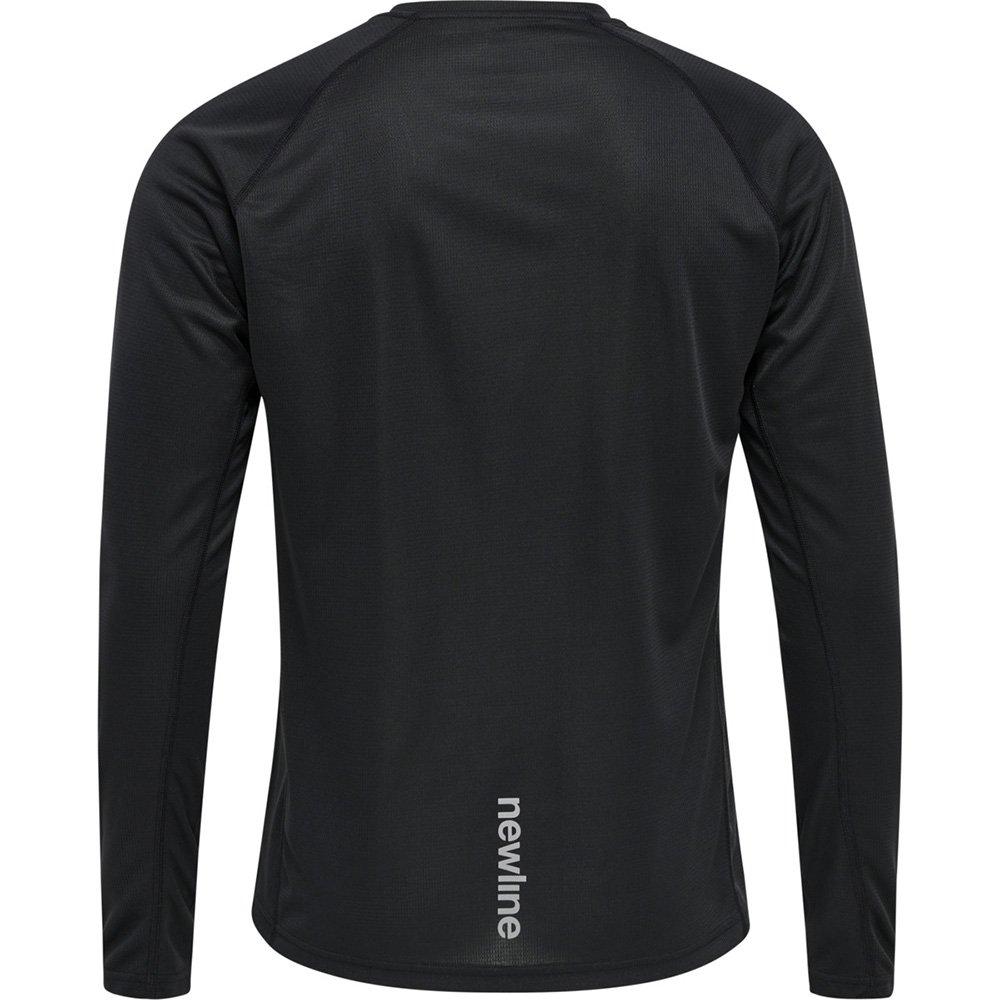 Schwarz - Newline - Core Running Long Sleeve T Shirt Senior - 2