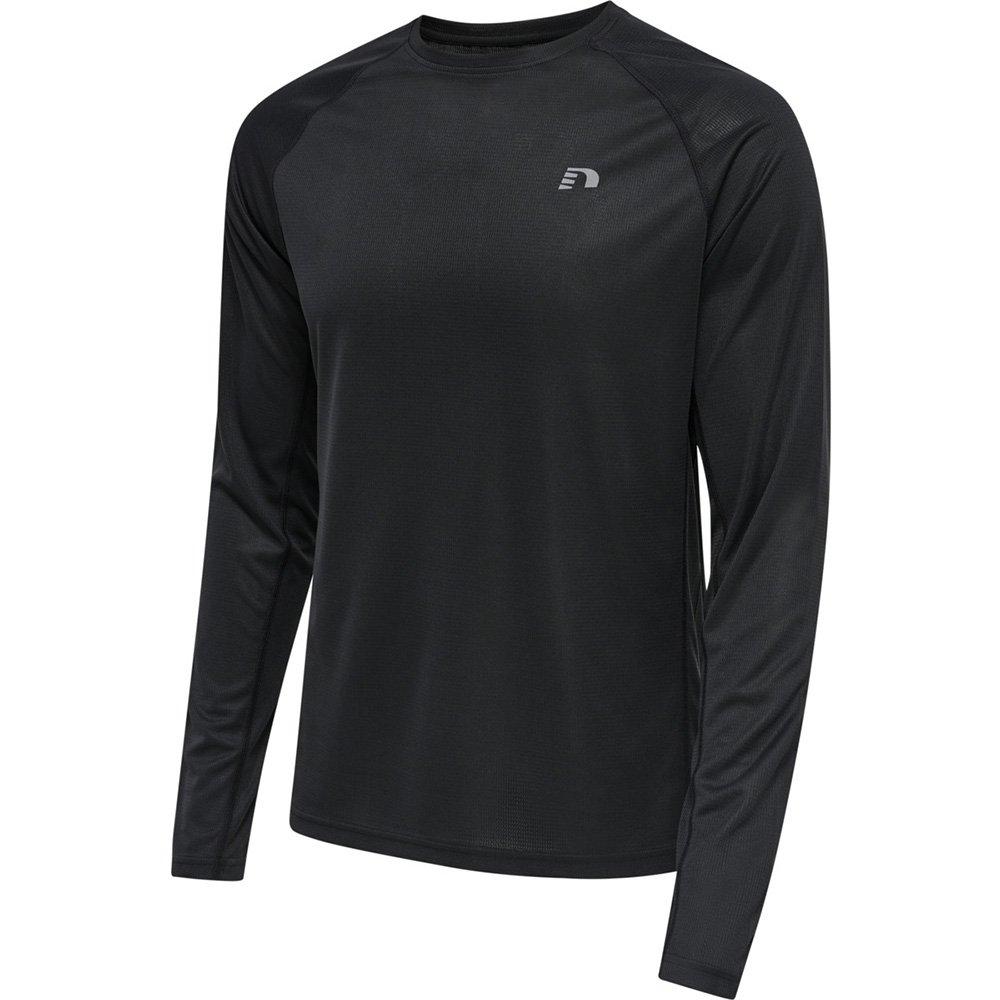 Schwarz - Newline - Core Running Long Sleeve T Shirt Senior - 3