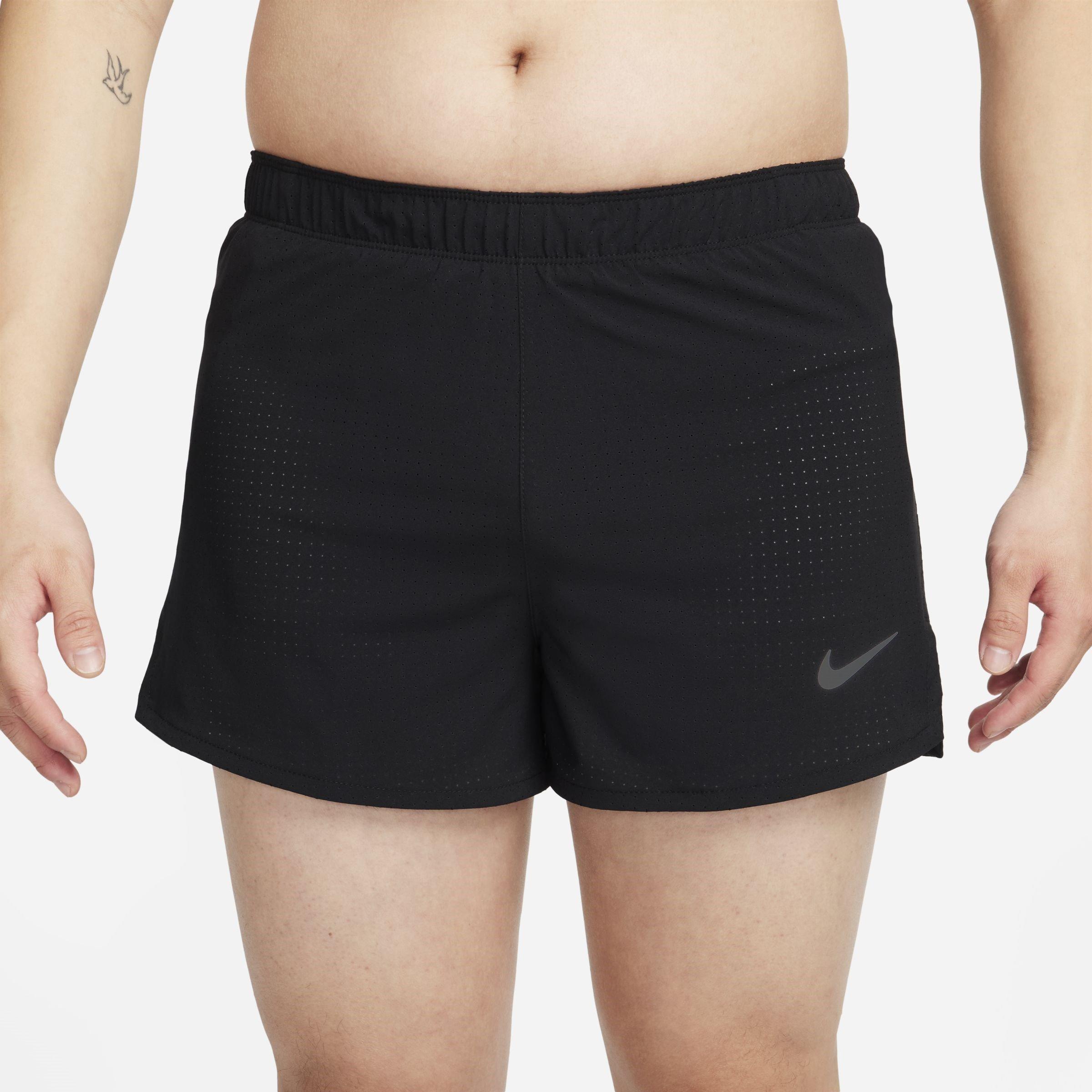 Black/R.Silver - Nike - Fast Mens Dri-FIT Brief-Lined Running Shorts - 1