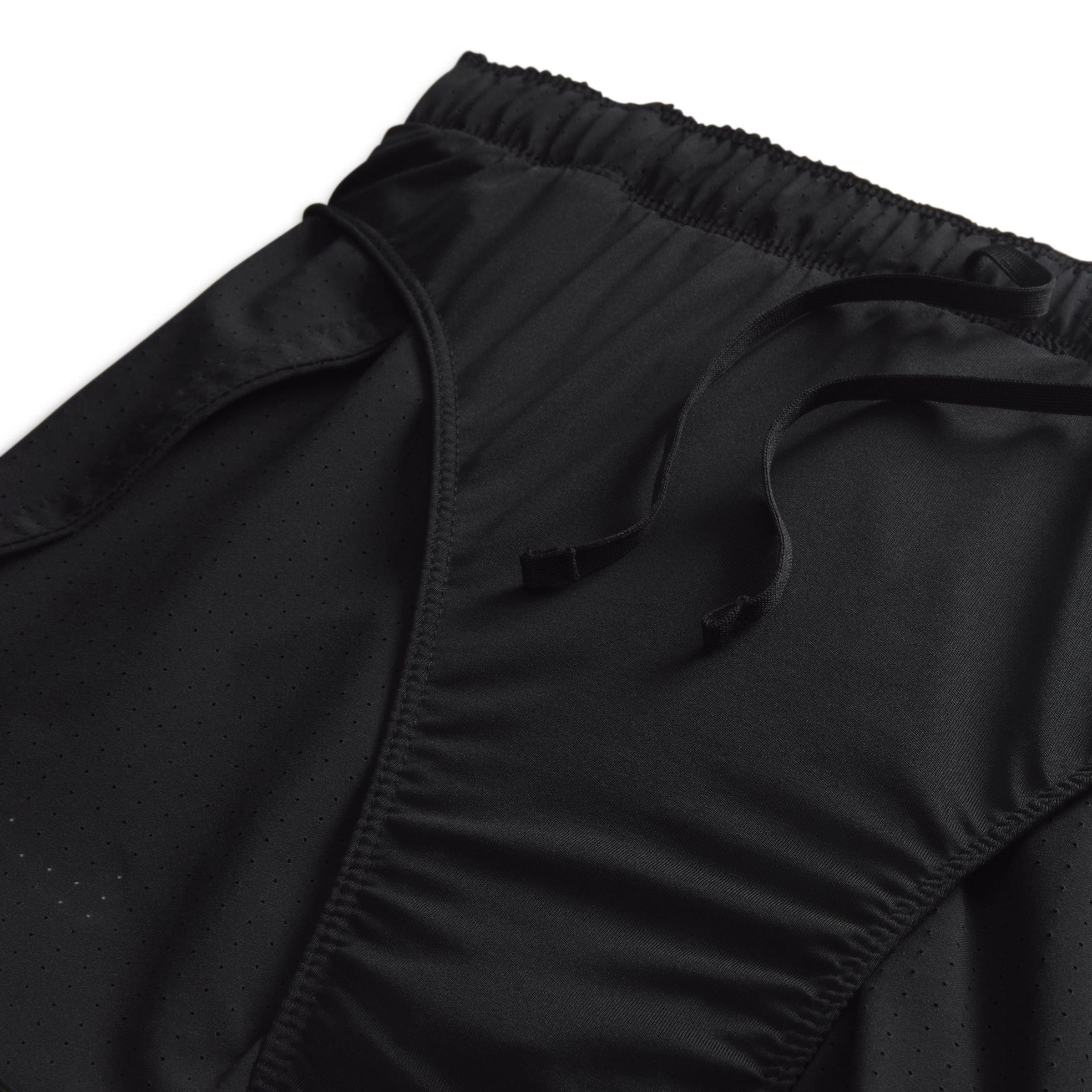 Black/R.Silver - Nike - Fast Mens Dri-FIT Brief-Lined Running Shorts - 4