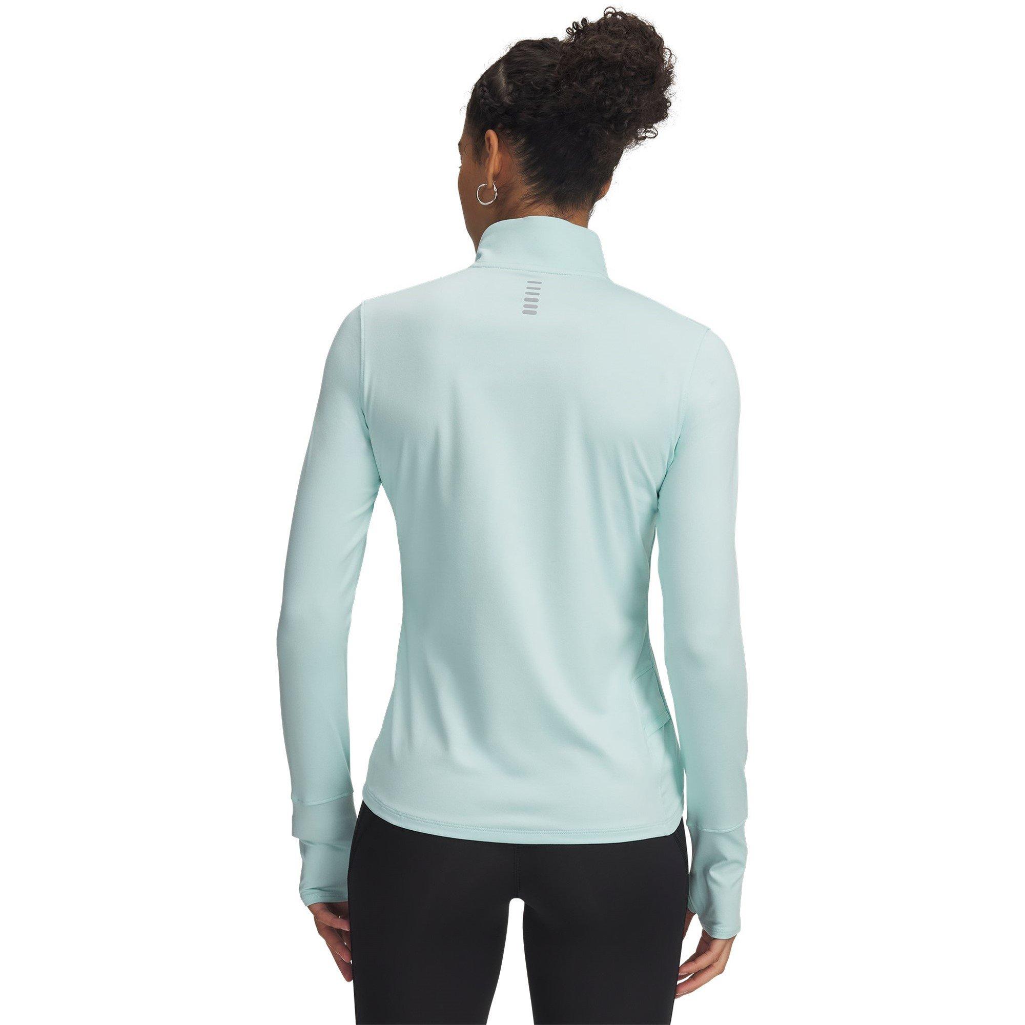 Mint/Reflective - Under Armour - Women's Qualifier Run Half Zip Long Sleeve Slim Fit Performance Running Jacket - 2