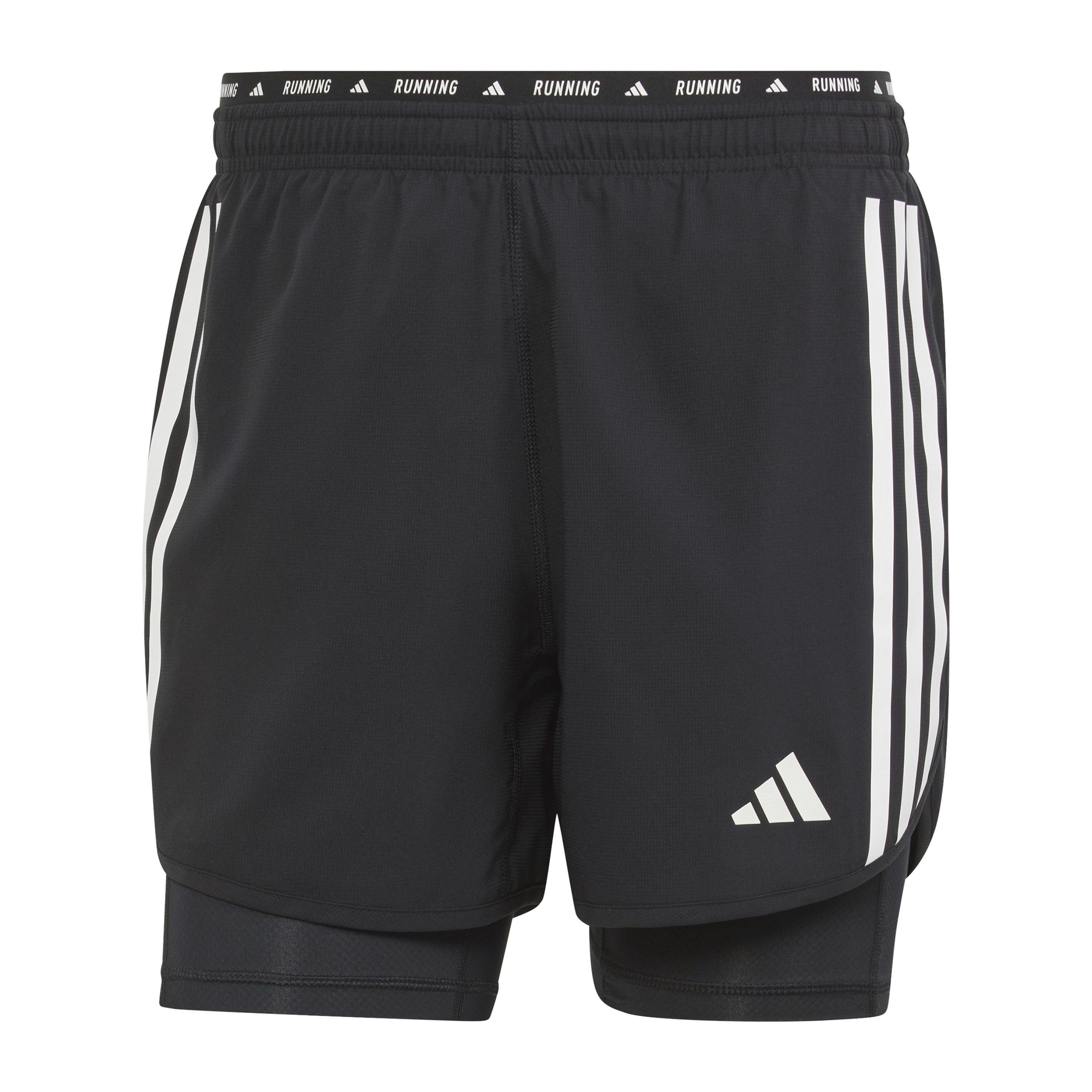 Black - adidas - Men's 2-in-1 Performance Running Shorts - 1