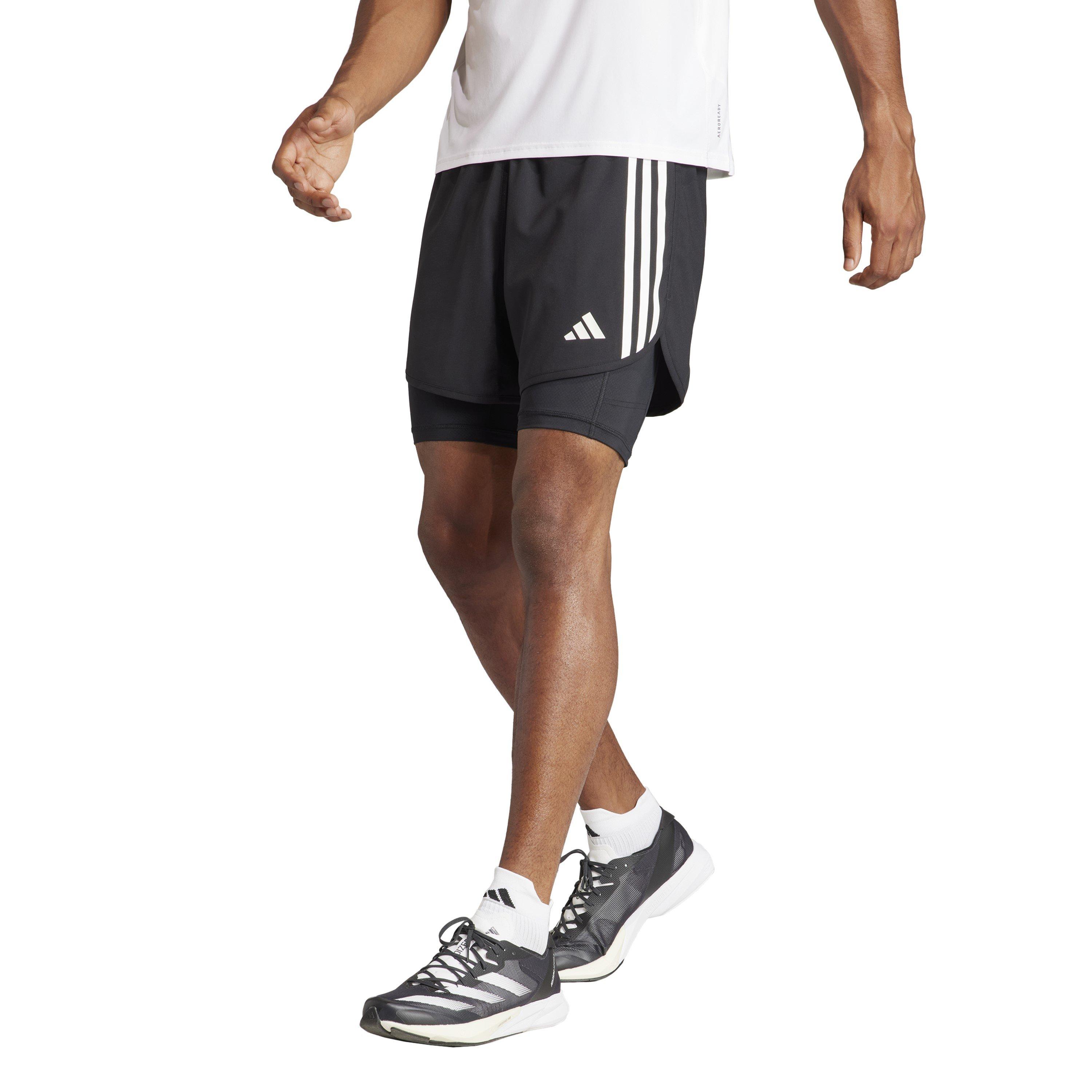 Black - adidas - Otr E 3s 2in1 S Running Short Mens - 2
