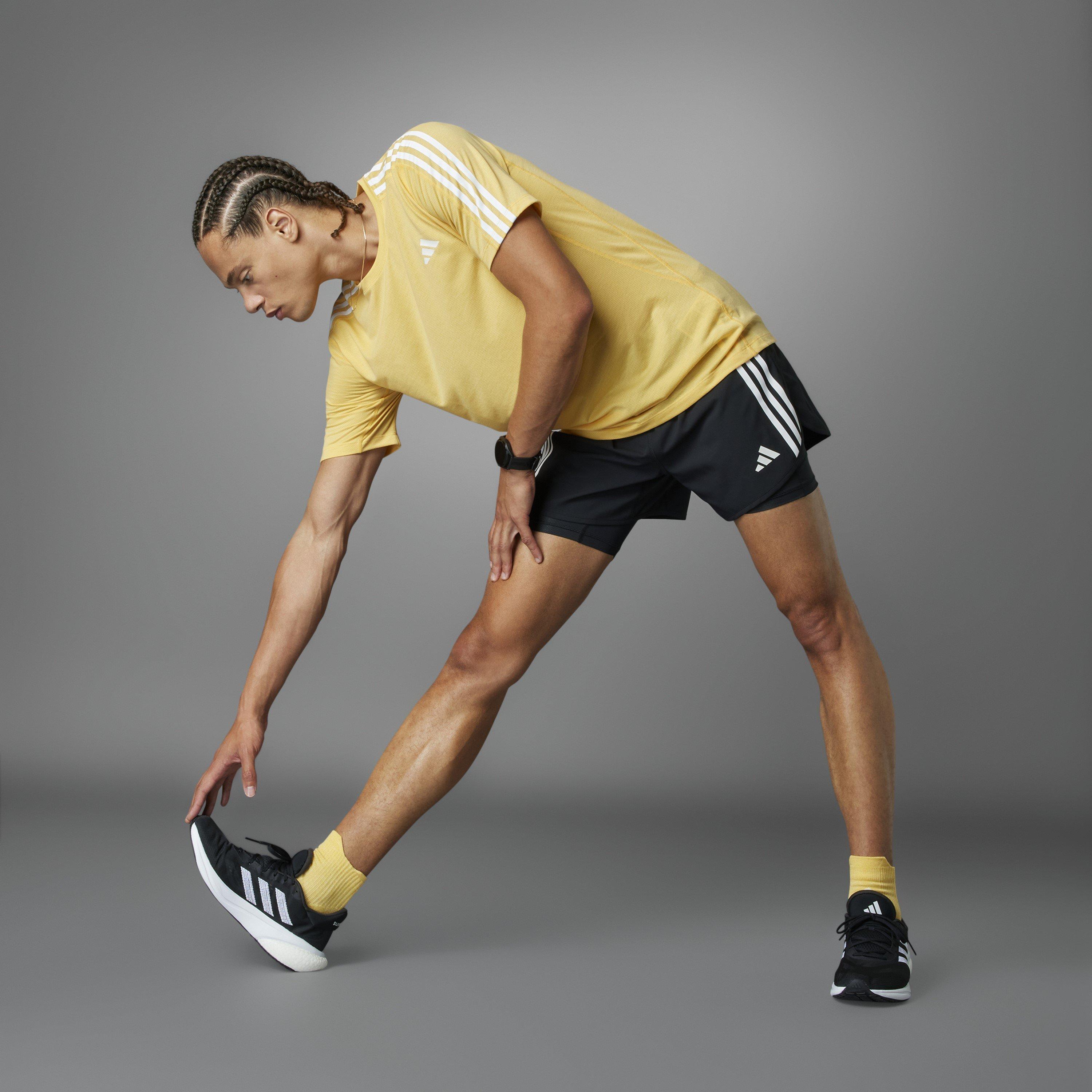 Black - adidas - Otr E 3s 2in1 S Running Short Mens - 13