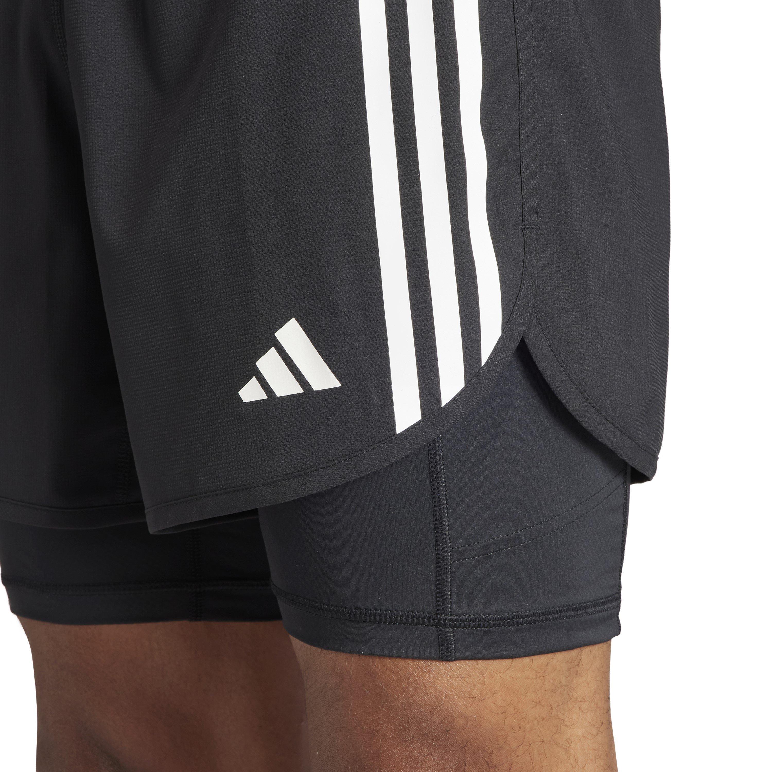 Black - adidas - Otr E 3s 2in1 S Running Short Mens - 5