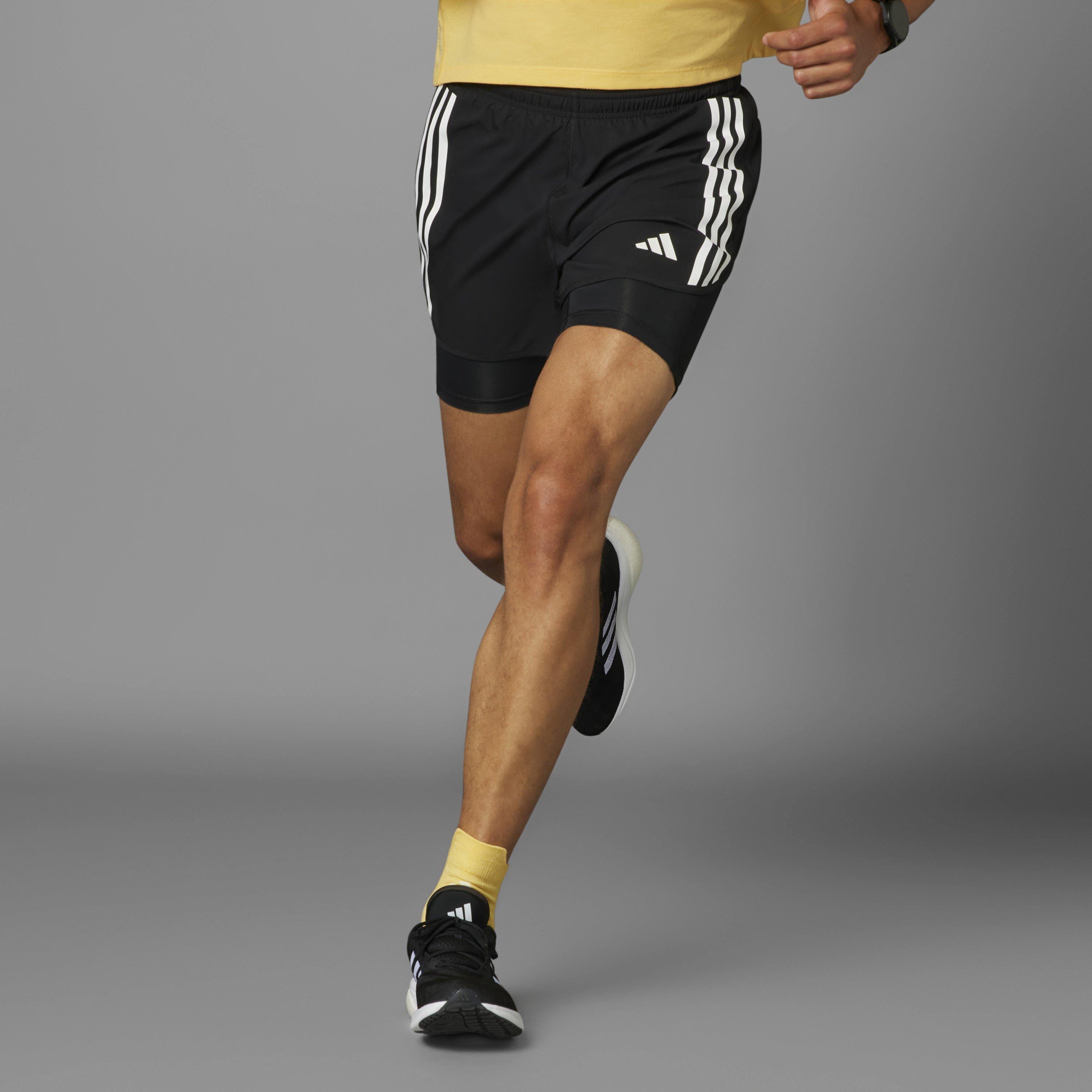 Black - adidas - Otr E 3s 2in1 S Running Short Mens - 8